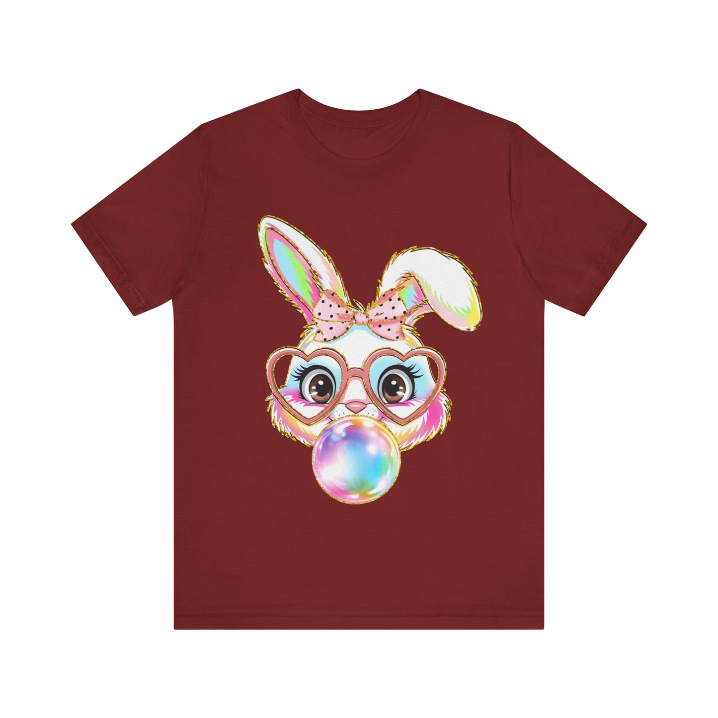 Bubble Blowing Bunny Jersey Short Sleeve Tee
