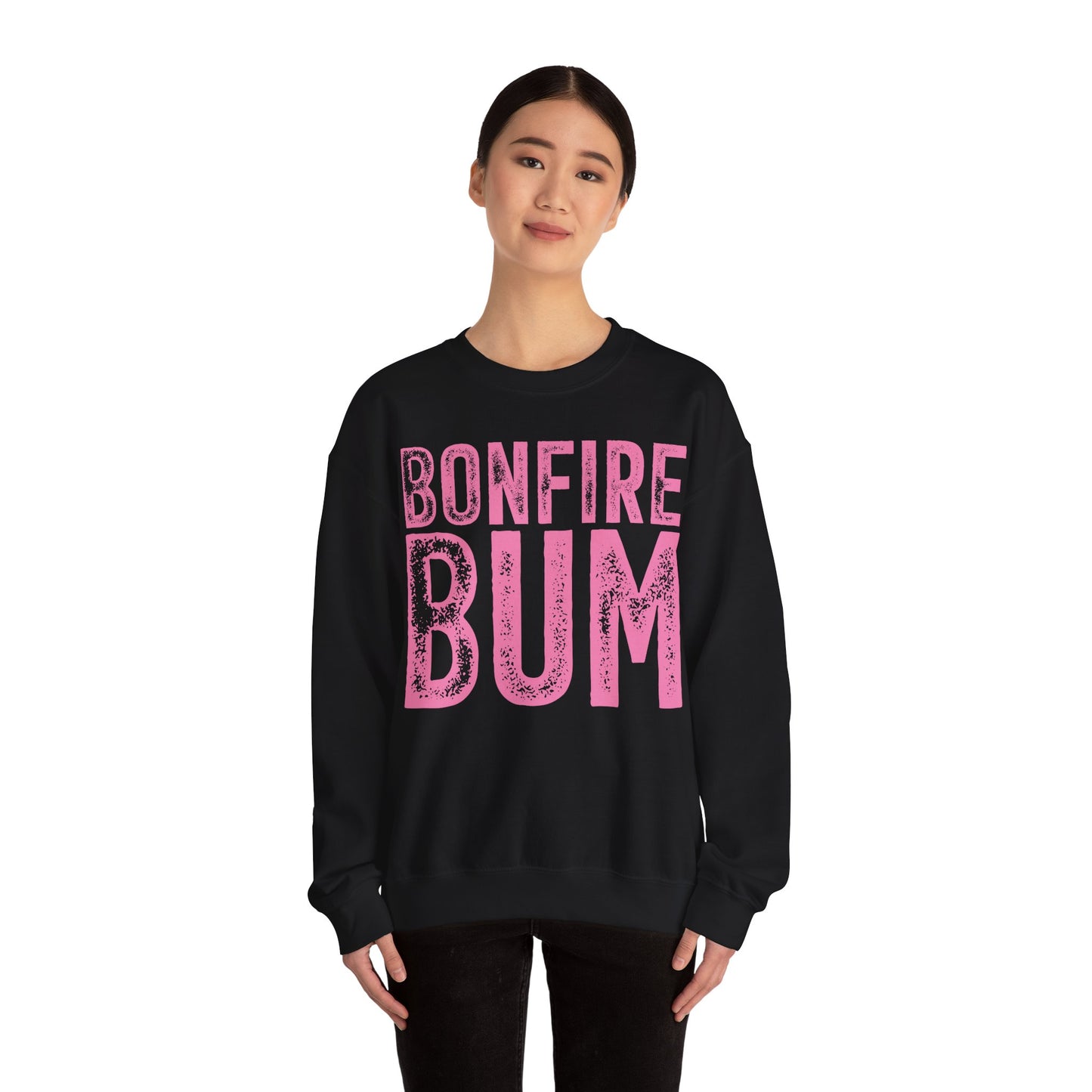 Pink Bonfire Bum Heavy Blend™ Crewneck Sweatshirt