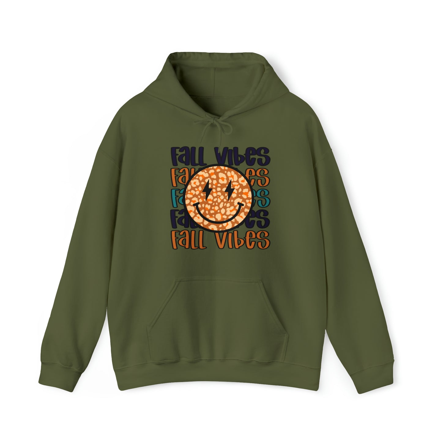 Fall Vibes Smile Heavy Blend™ Hooded Sweatshirt