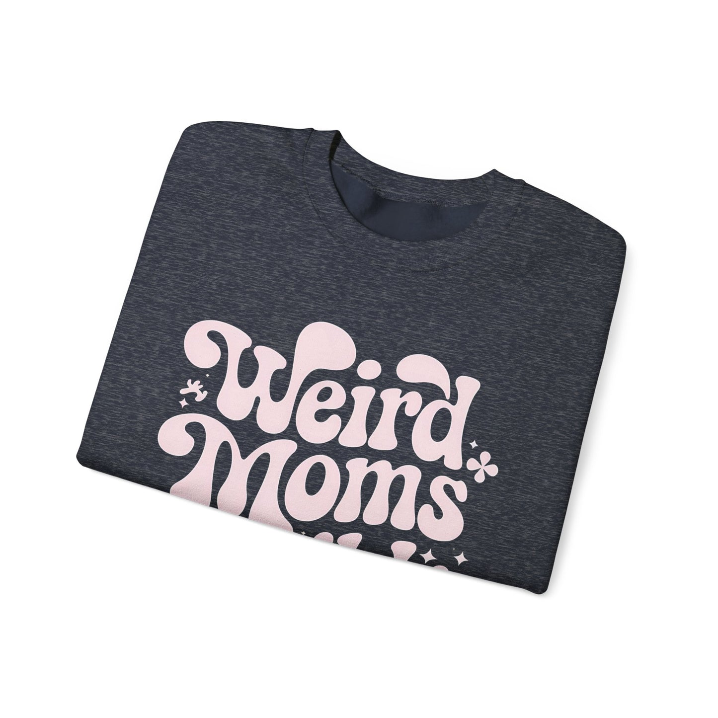 Weird Moms Build Character Heavy Blend™ Crewneck Sweatshirt