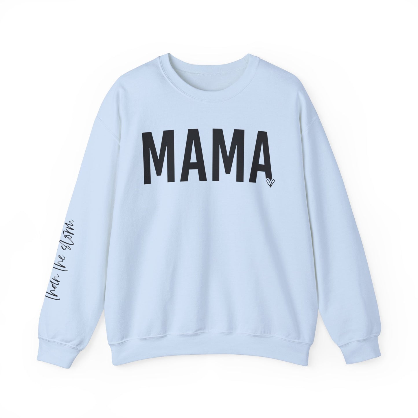 Mama Stronger Than The Storm Sleeve Heavy Blend™ Crewneck Sweatshirt