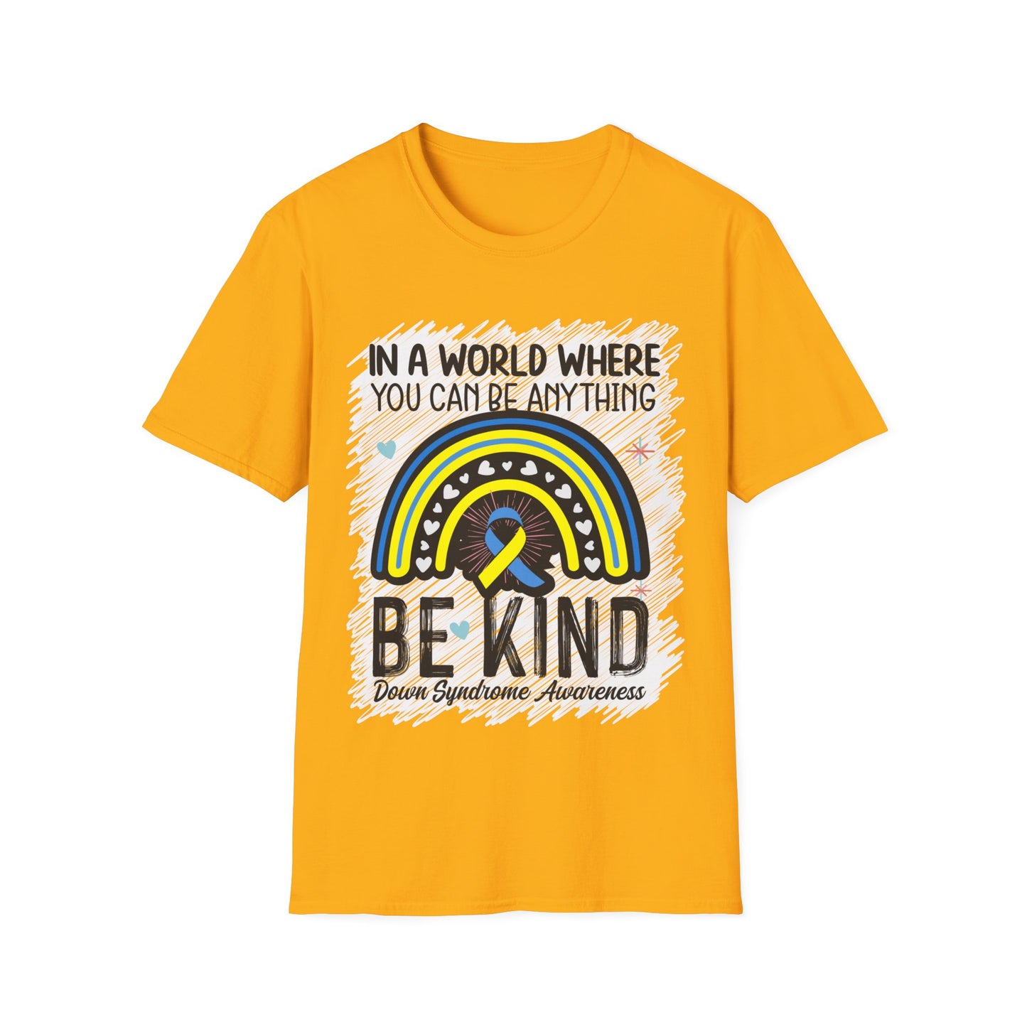 Be Kind Down Syndrome Awareness Softstyle T-Shirt