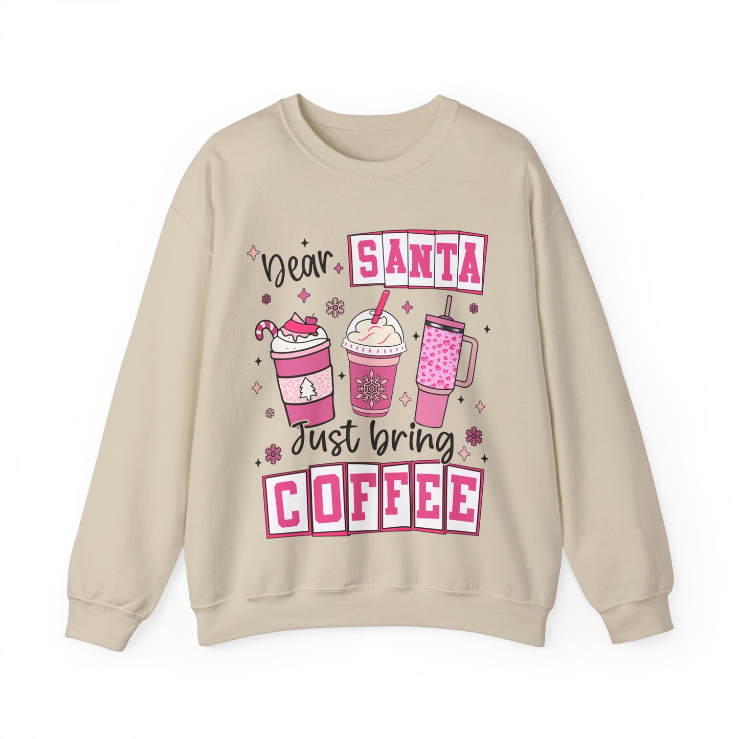 Dear Santa Just Bring Coffee Heavy Blend™ Crewneck Sweatshirt