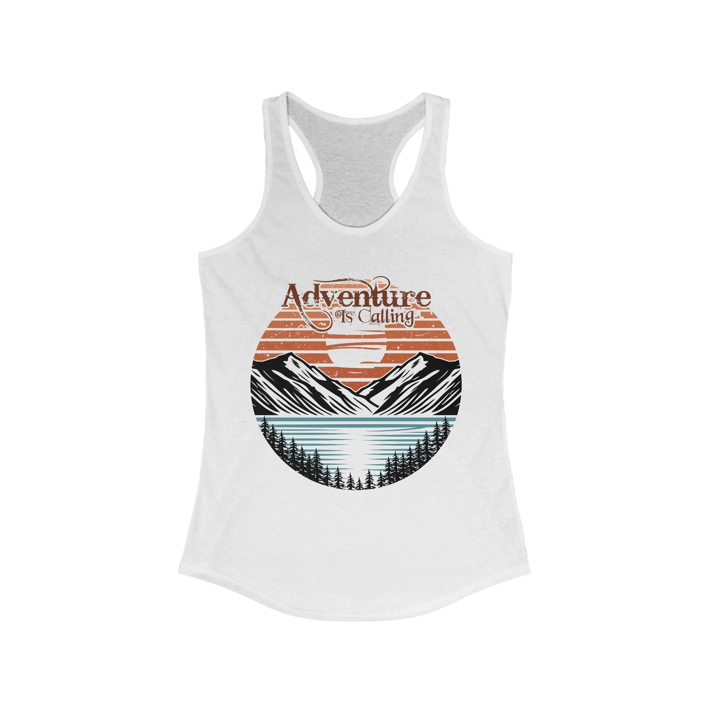 Adventure Is Calling Women's Ideal Racerback Tank