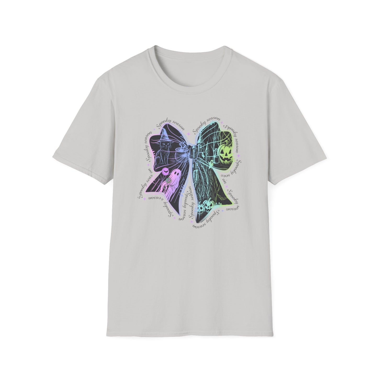 Neon Spooky Bow Softstyle T-Shirt