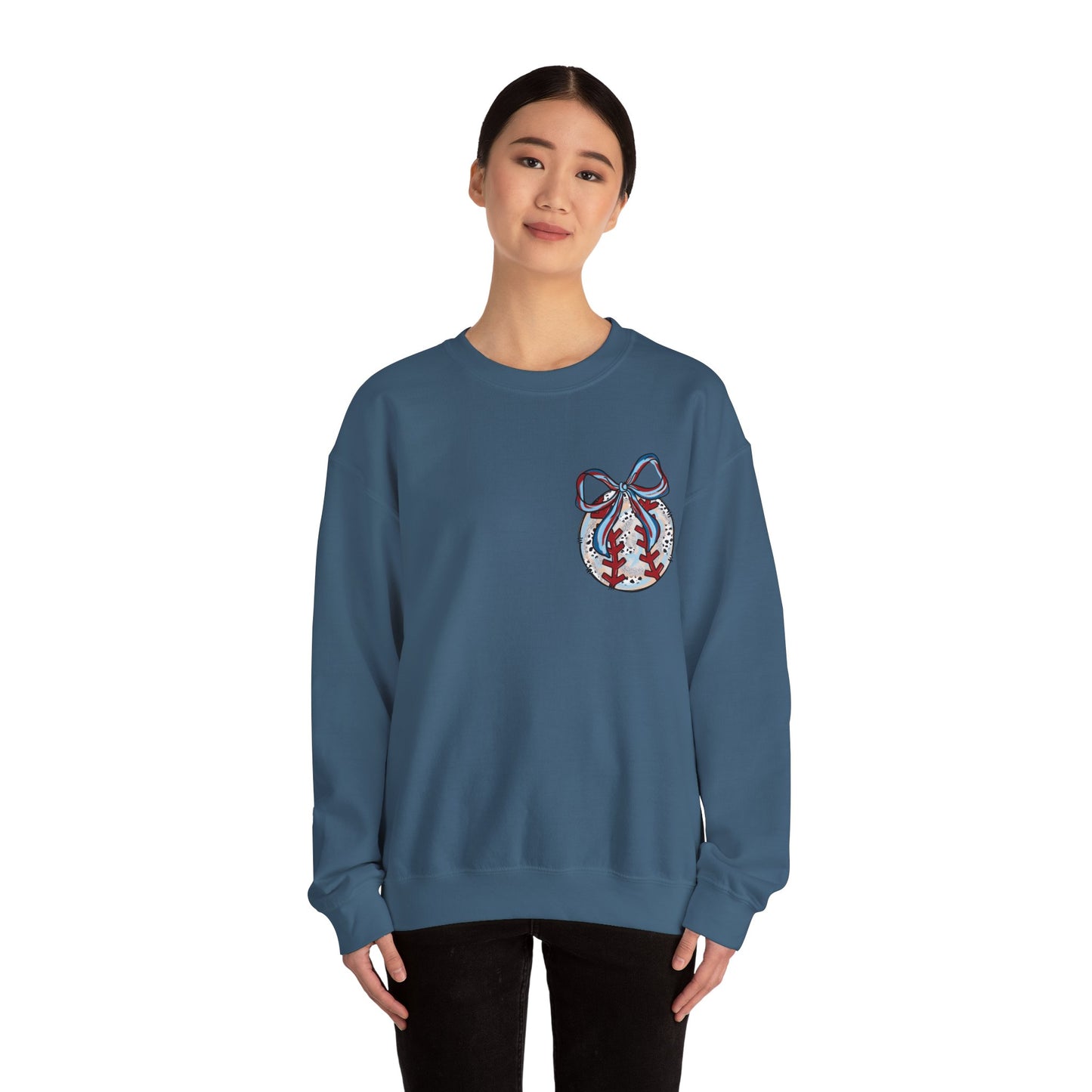 Doodle Baseball Pocket Heavy Blend™ Crewneck Sweatshirt