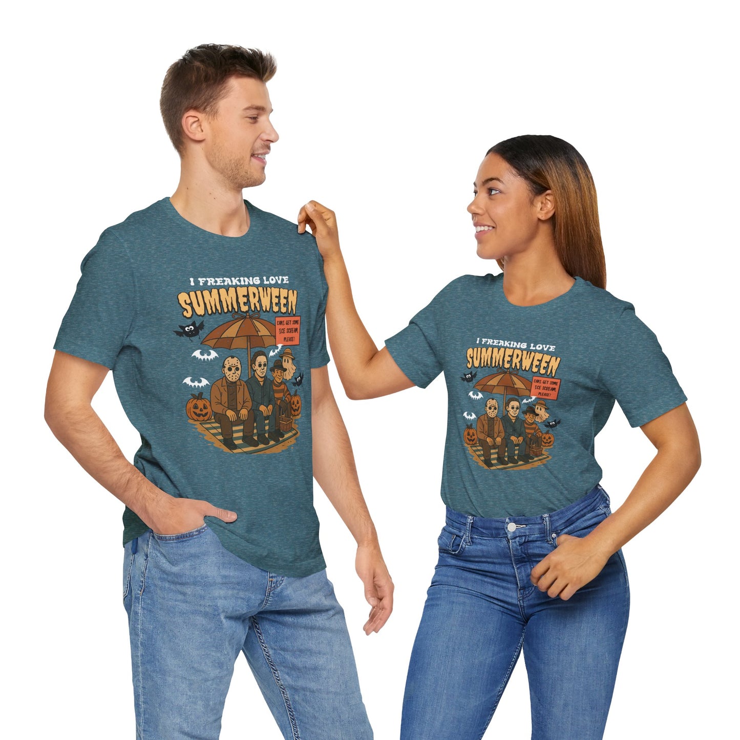I Freaking Love Summerween Jersey Short Sleeve Tee