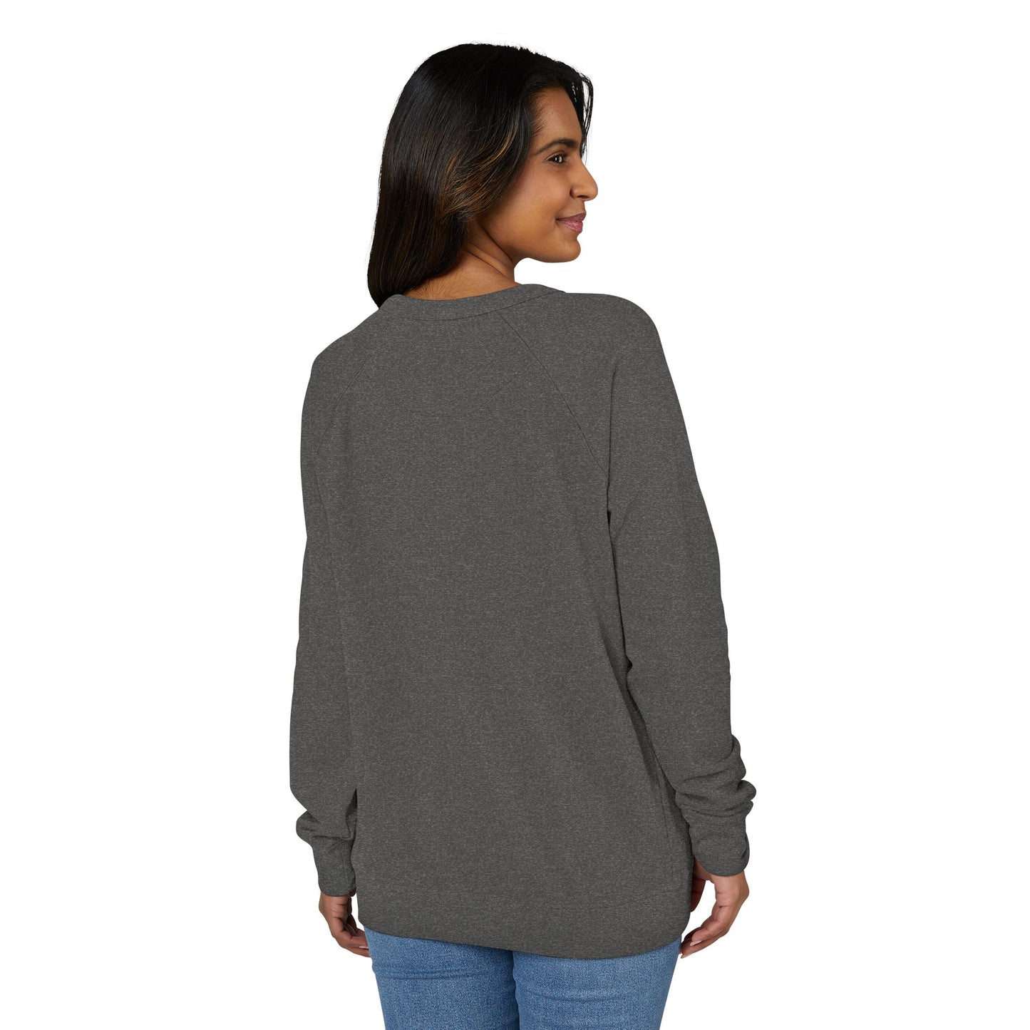 Checkered Ghost French Terry Raglan Crewneck