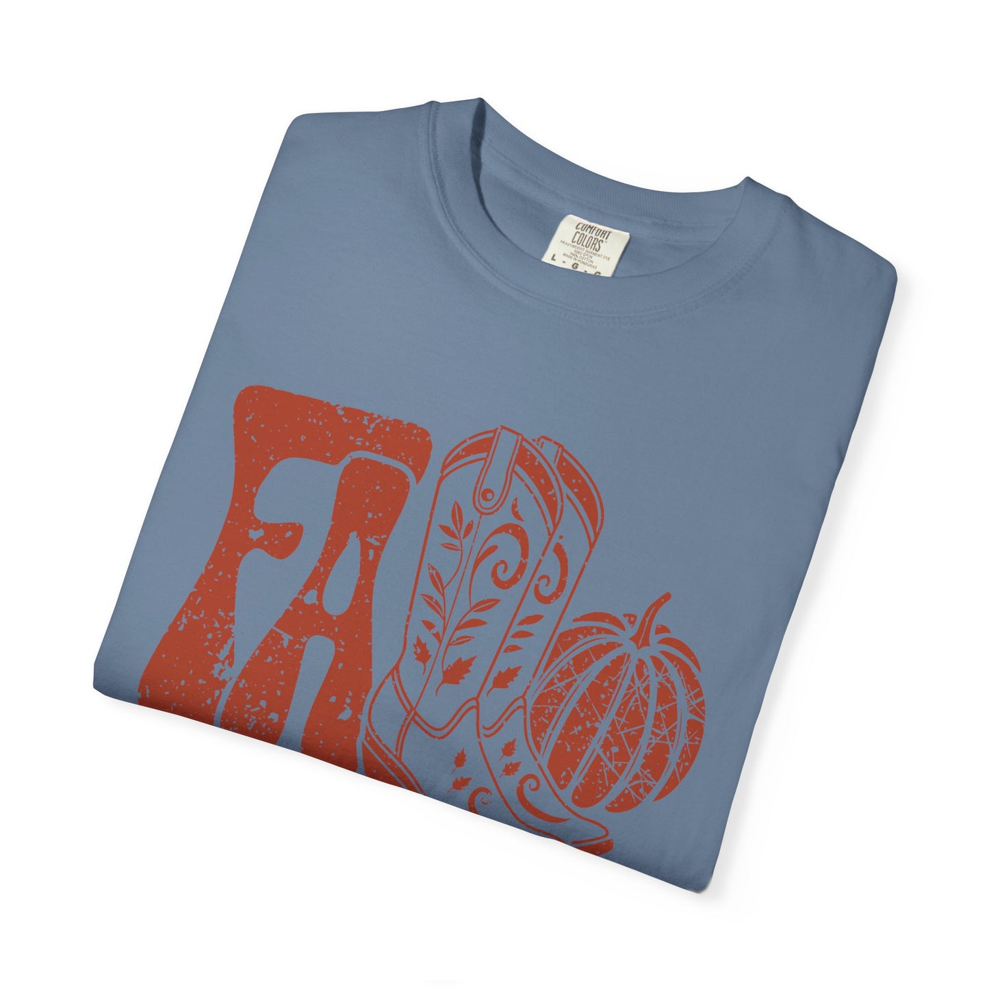 Western Fall Orange Garment-Dyed T-shirt