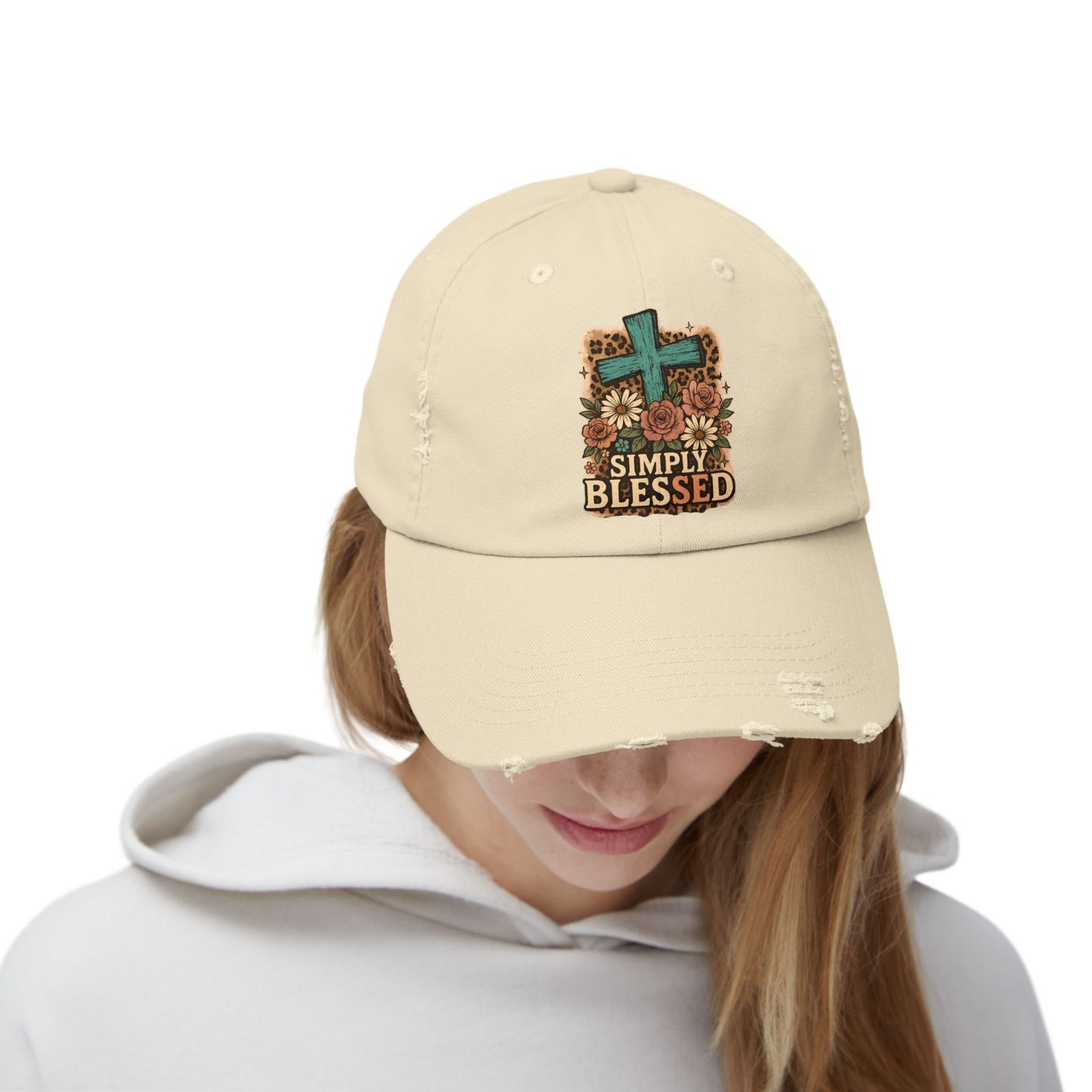 Simply Blessed Distressed Cap
