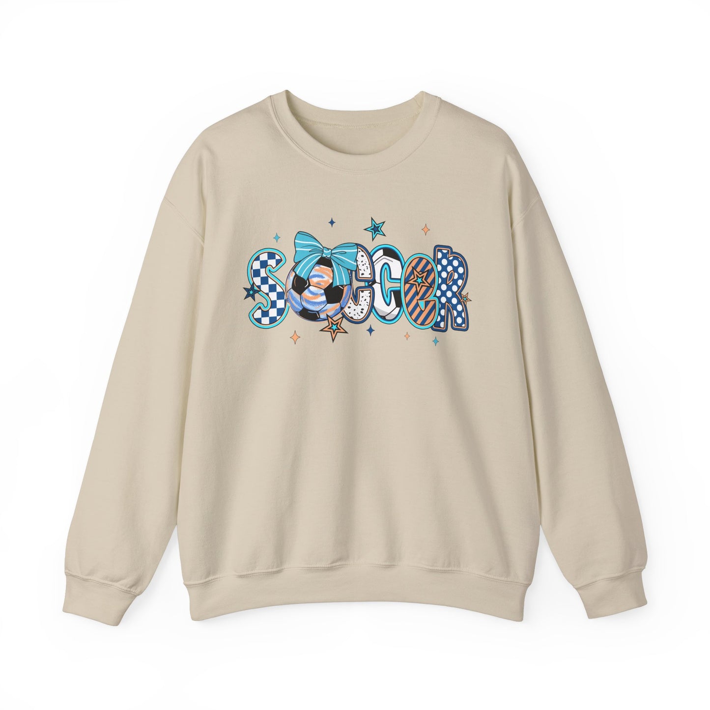 Doodle Soccer Heavy Blend™ Crewneck Sweatshirt