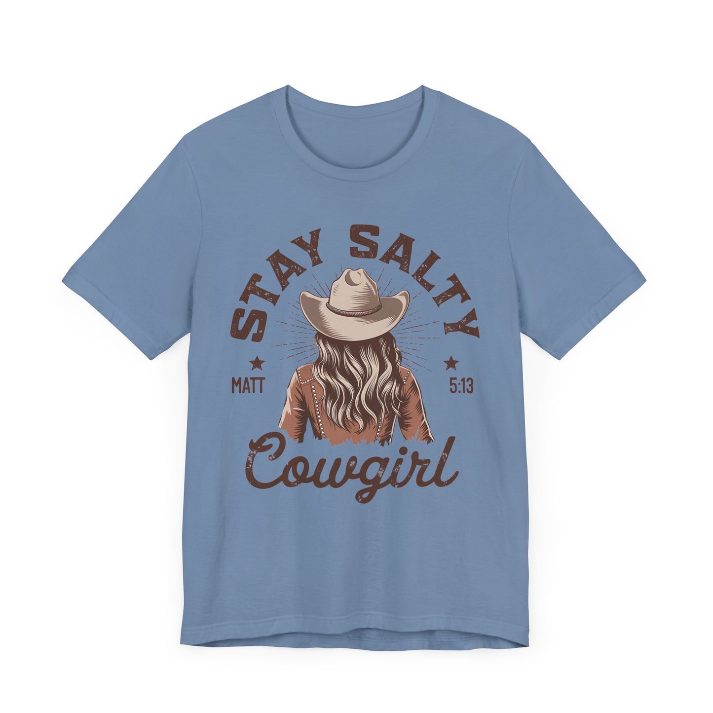 Stay Salty Cowgirl Jersey Short Sleeve Tee