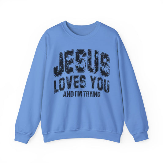 Im Trying Heavy Blend™ Crewneck Sweatshirt