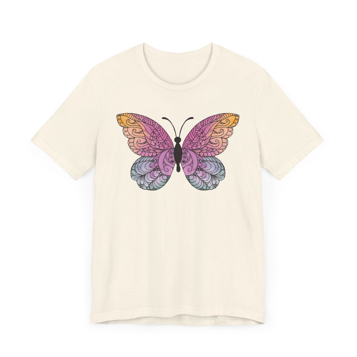 Mandala Butterfly Jersey Short Sleeve Tee