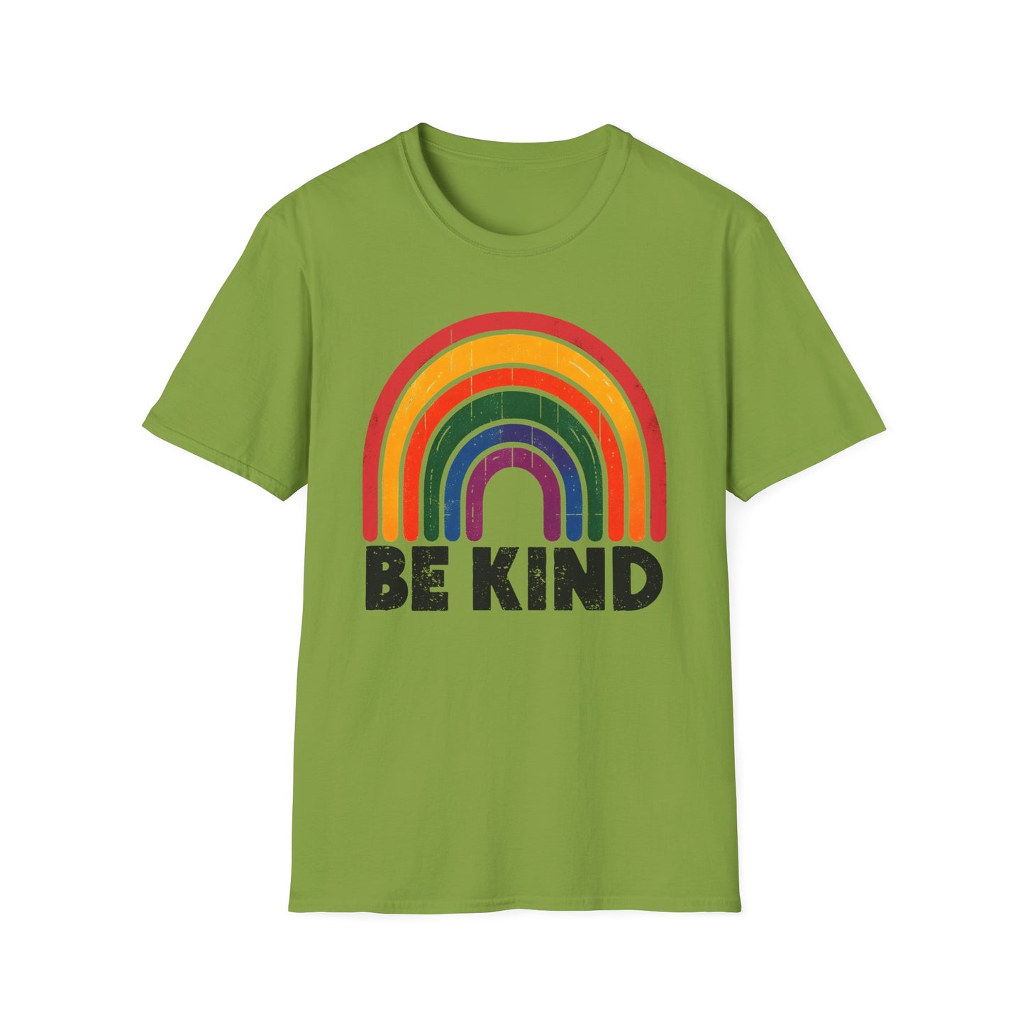 Be Kind Rainbow Softstyle T-Shirt