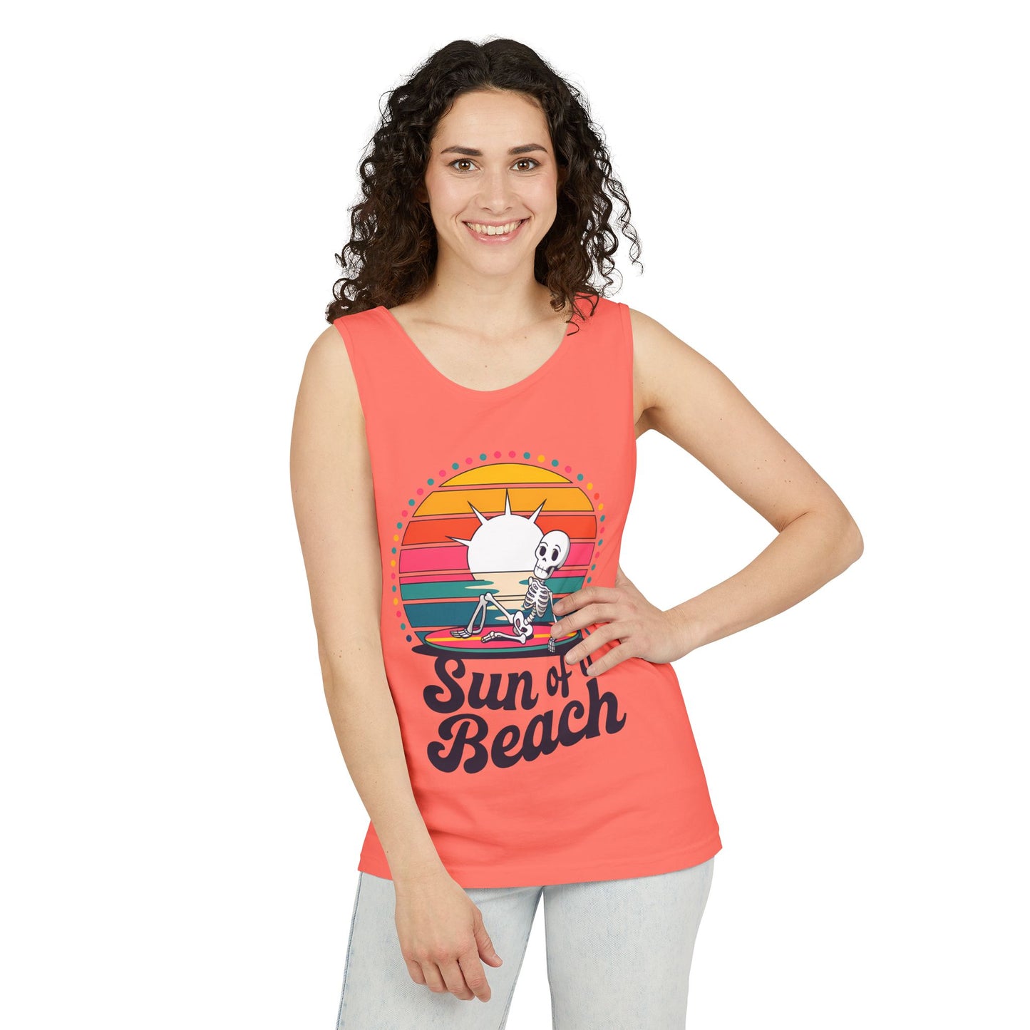 Sun Of A Beach Garment-Dyed Tank Top