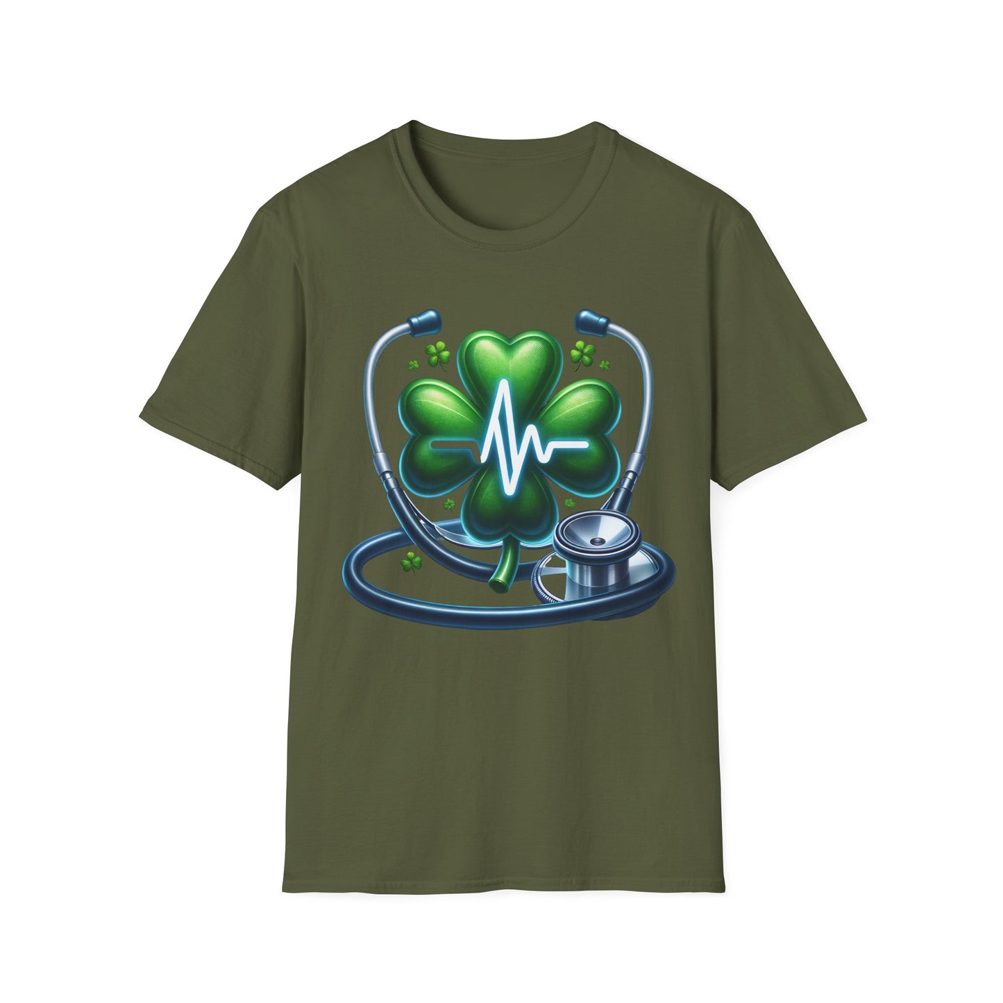 Stethoscope Clover Softstyle T-Shirt