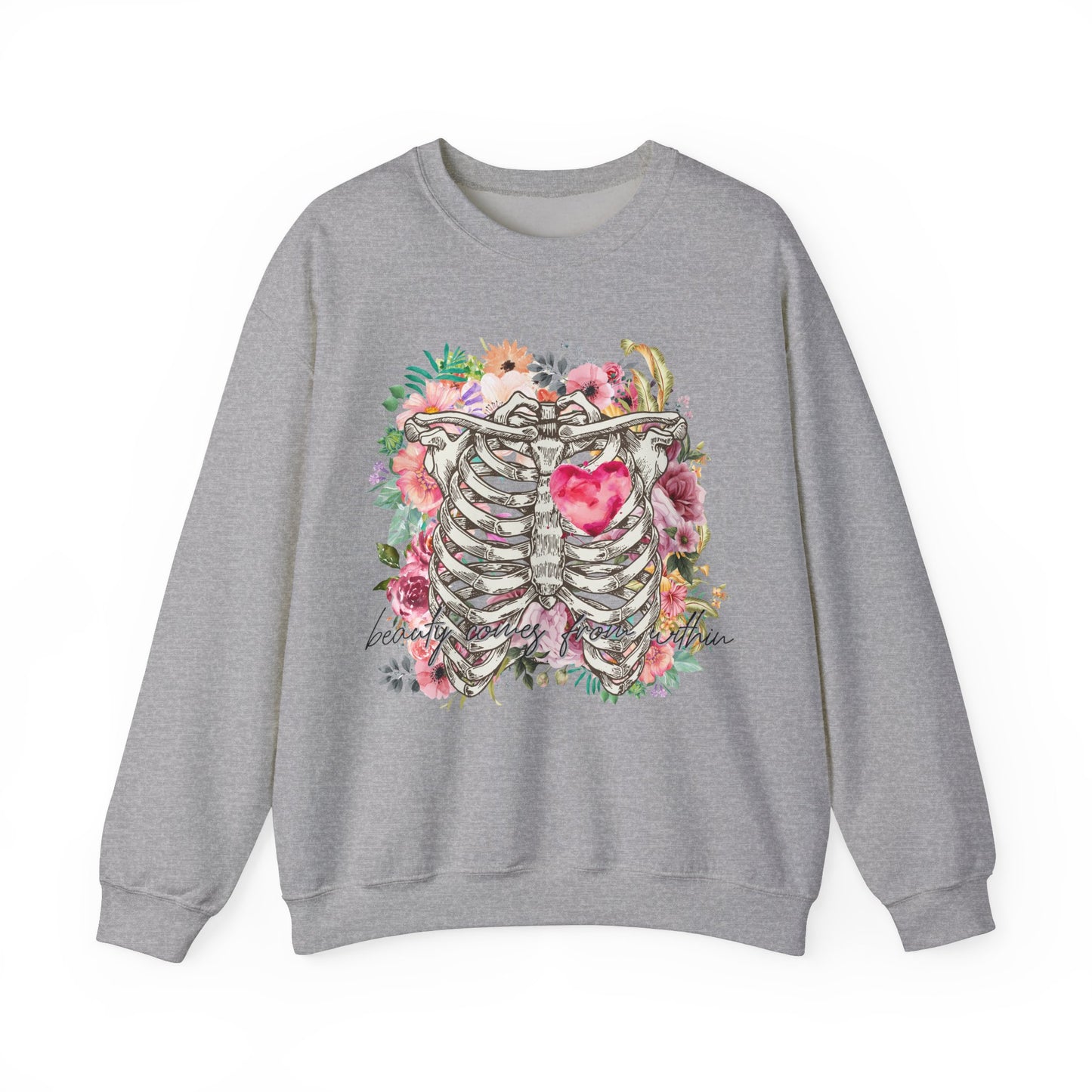 Beauty Comes From Within Heavy Blend™ Crewneck Sweatshirt