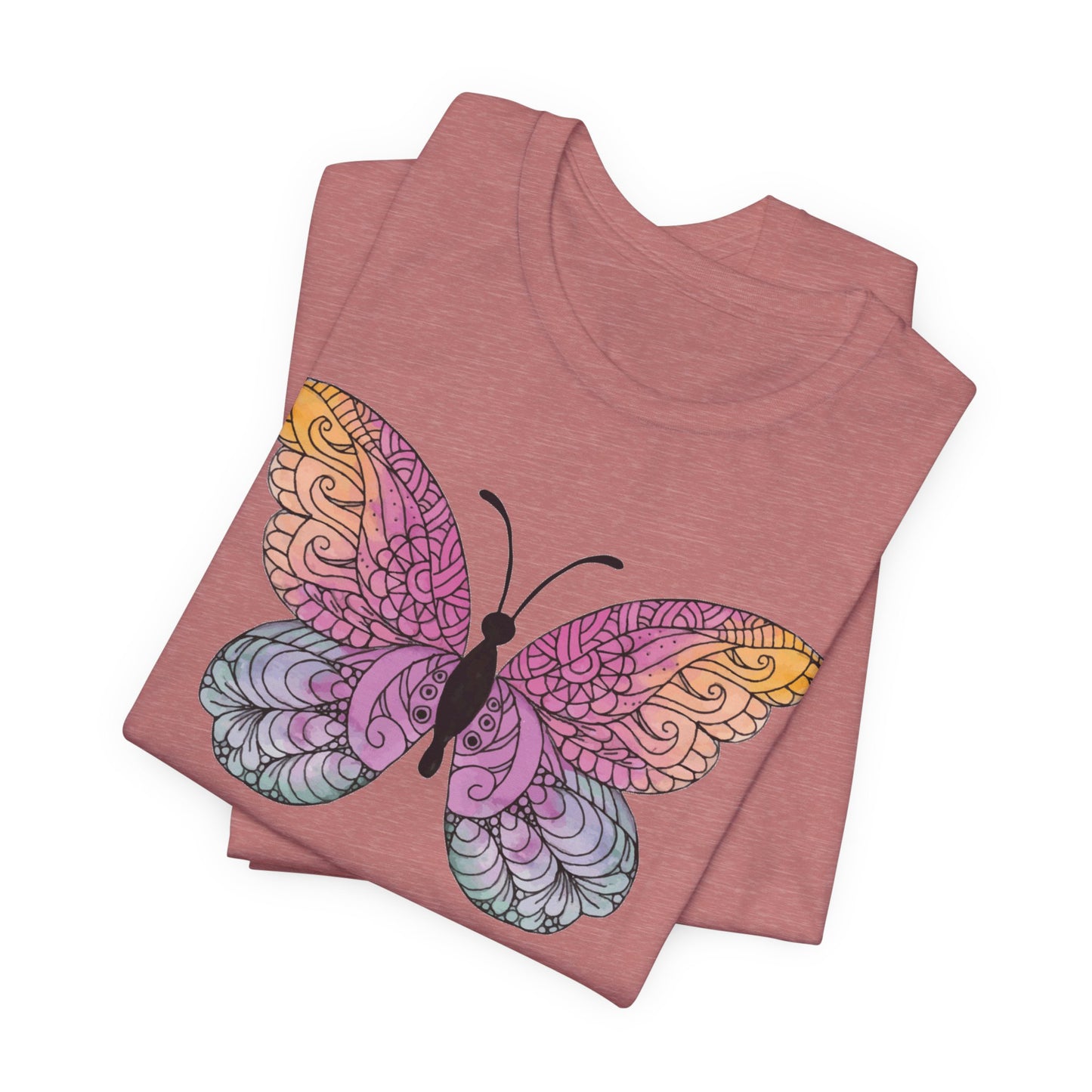 Mandala Butterfly Jersey Short Sleeve Tee