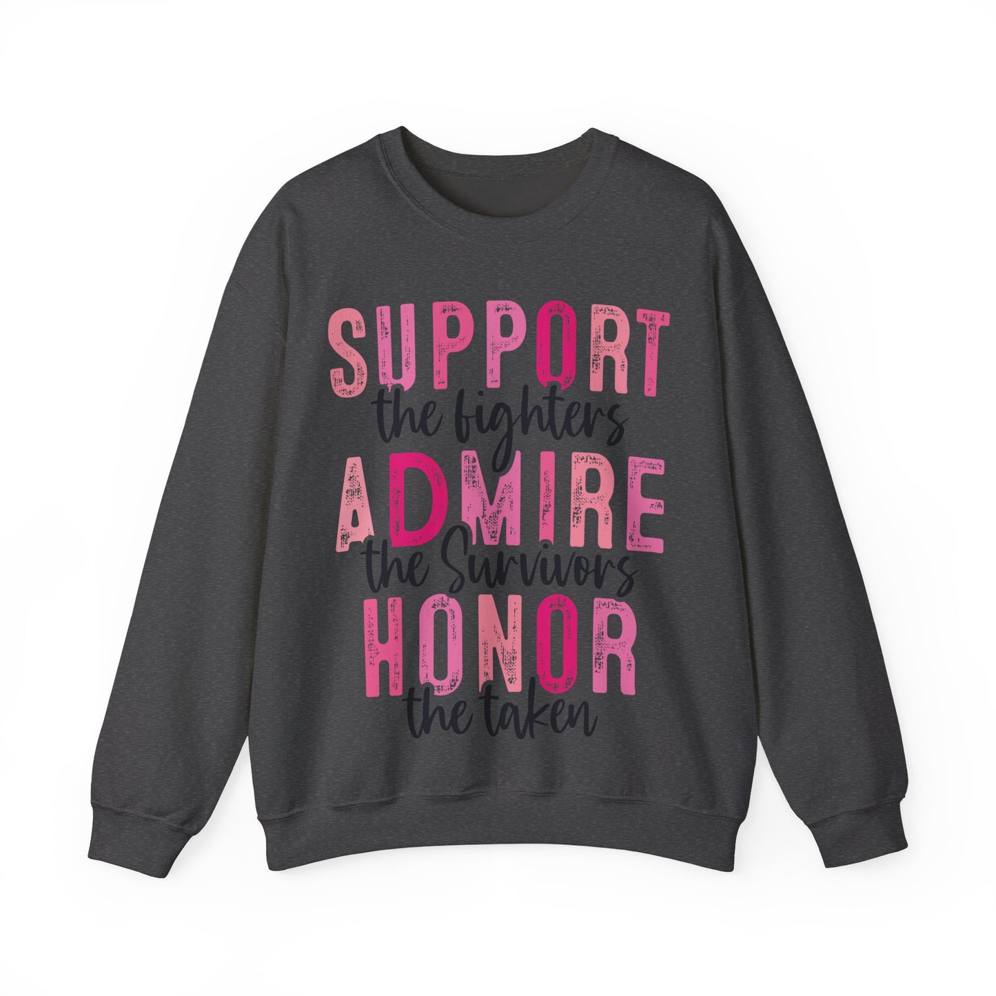 Pink Support Admire Honor Heavy Blend™ Crewneck Sweatshirt