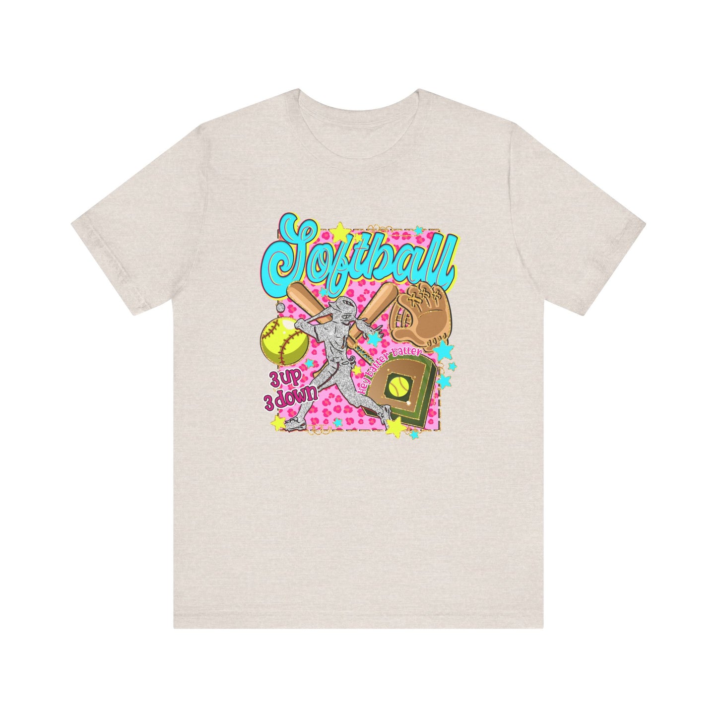 Retro Softball Jersey Short Sleeve Tee
