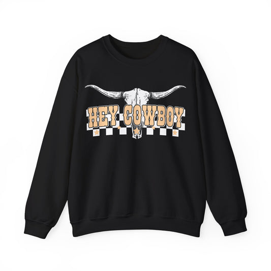 Hey Cowboy Heavy Blend™ Crewneck Sweatshirt