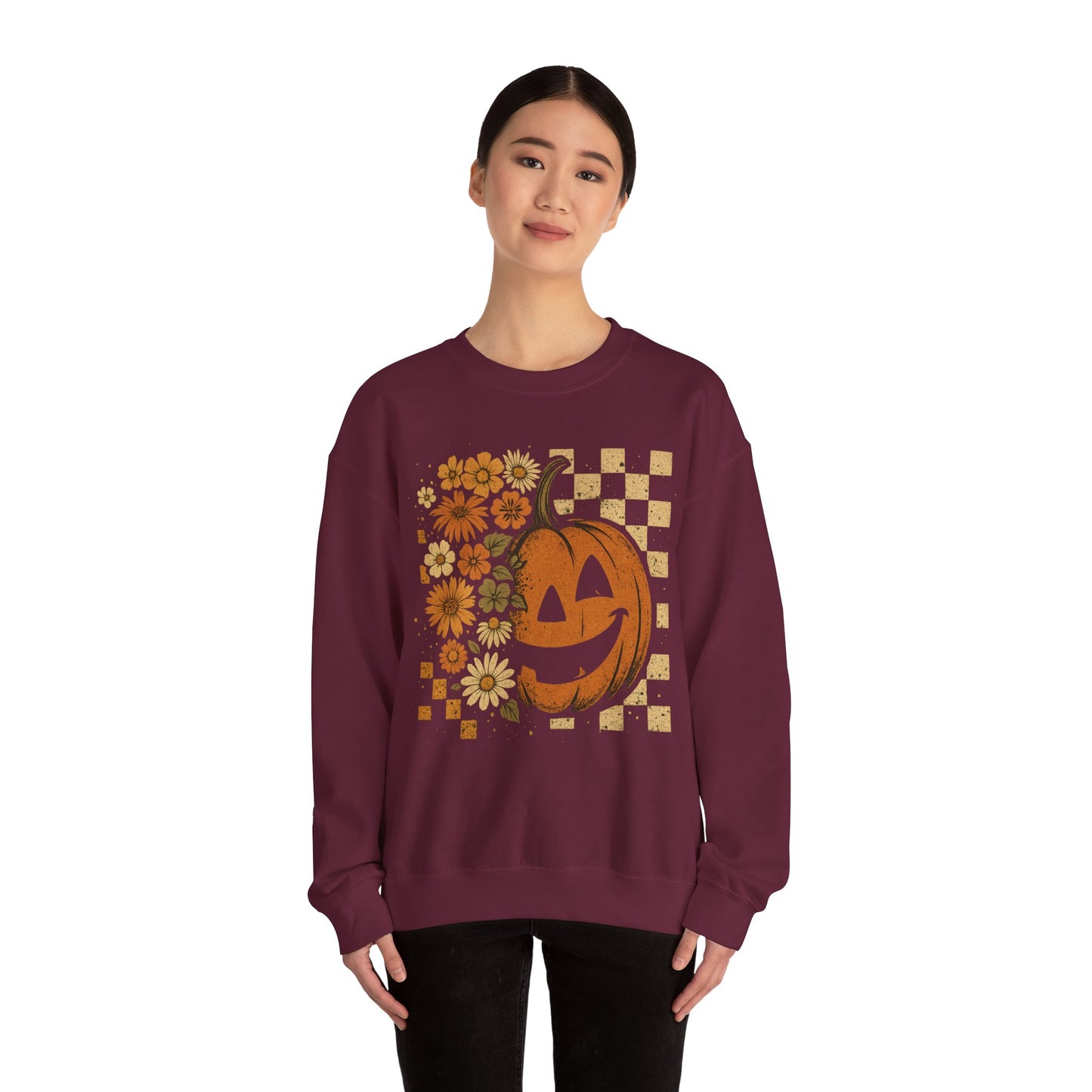 Vintage Jack-o’-lantern Heavy Blend™ Crewneck Sweatshirt