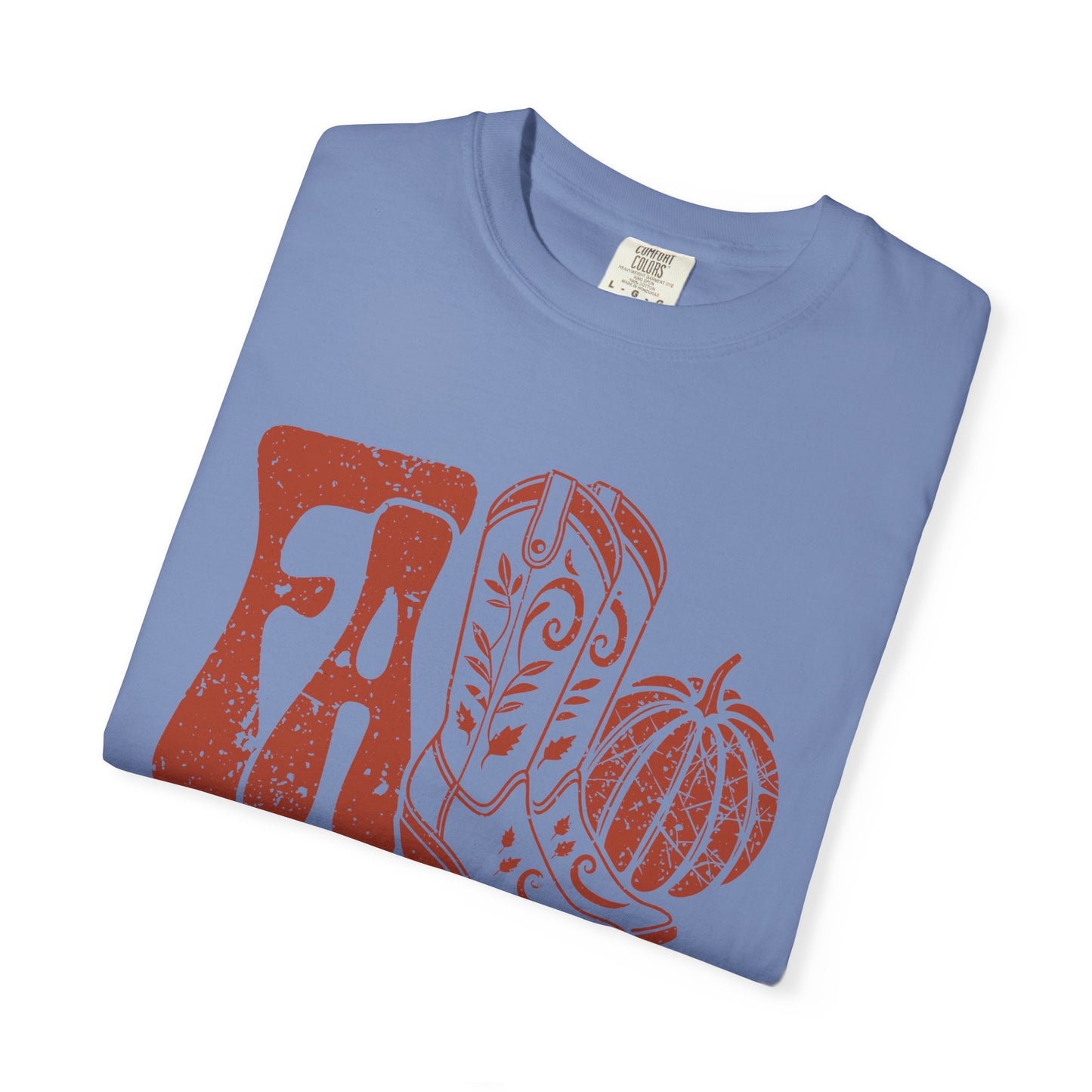 Western Fall Orange Garment-Dyed T-shirt
