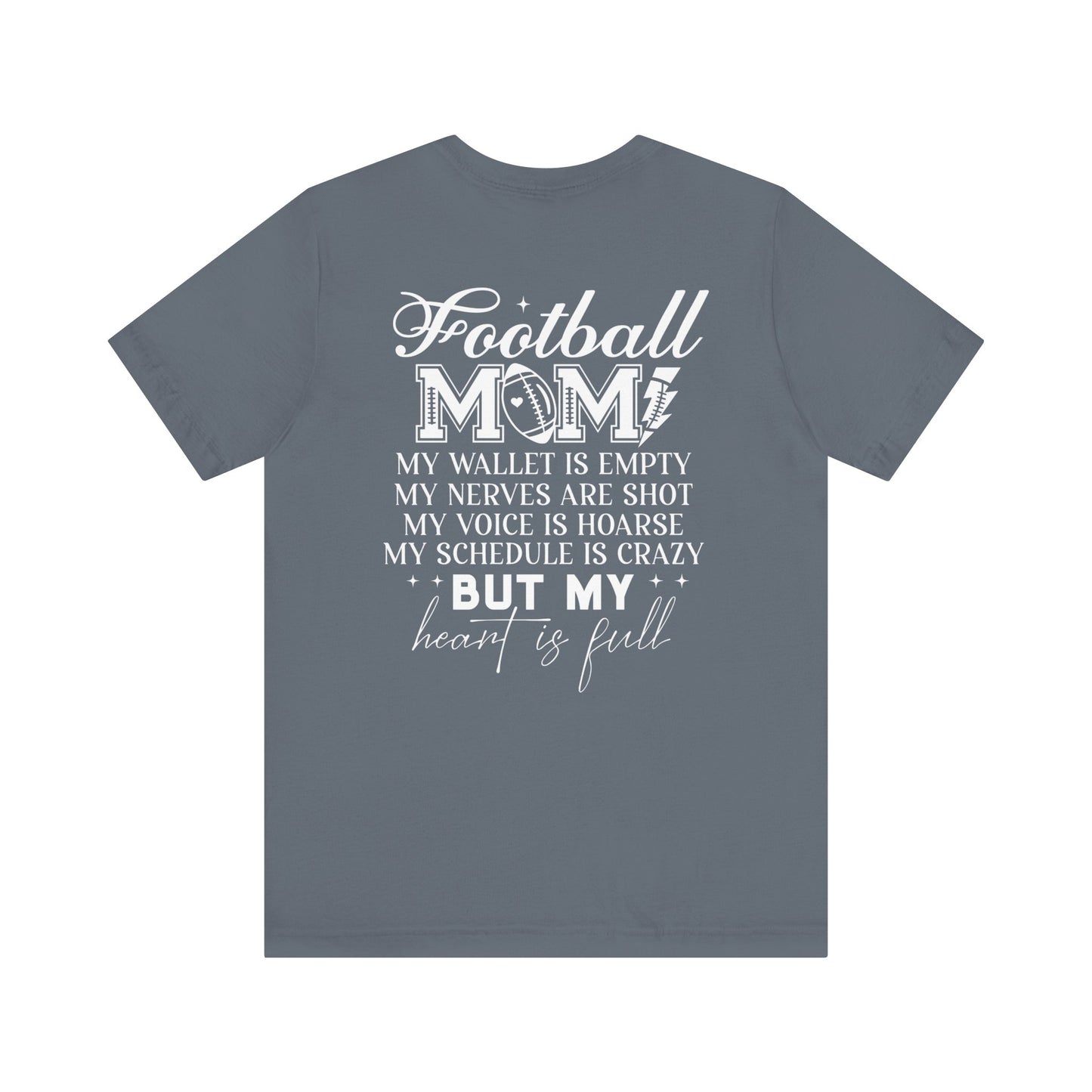 Football Mom F/B Jersey Short Sleeve Tee