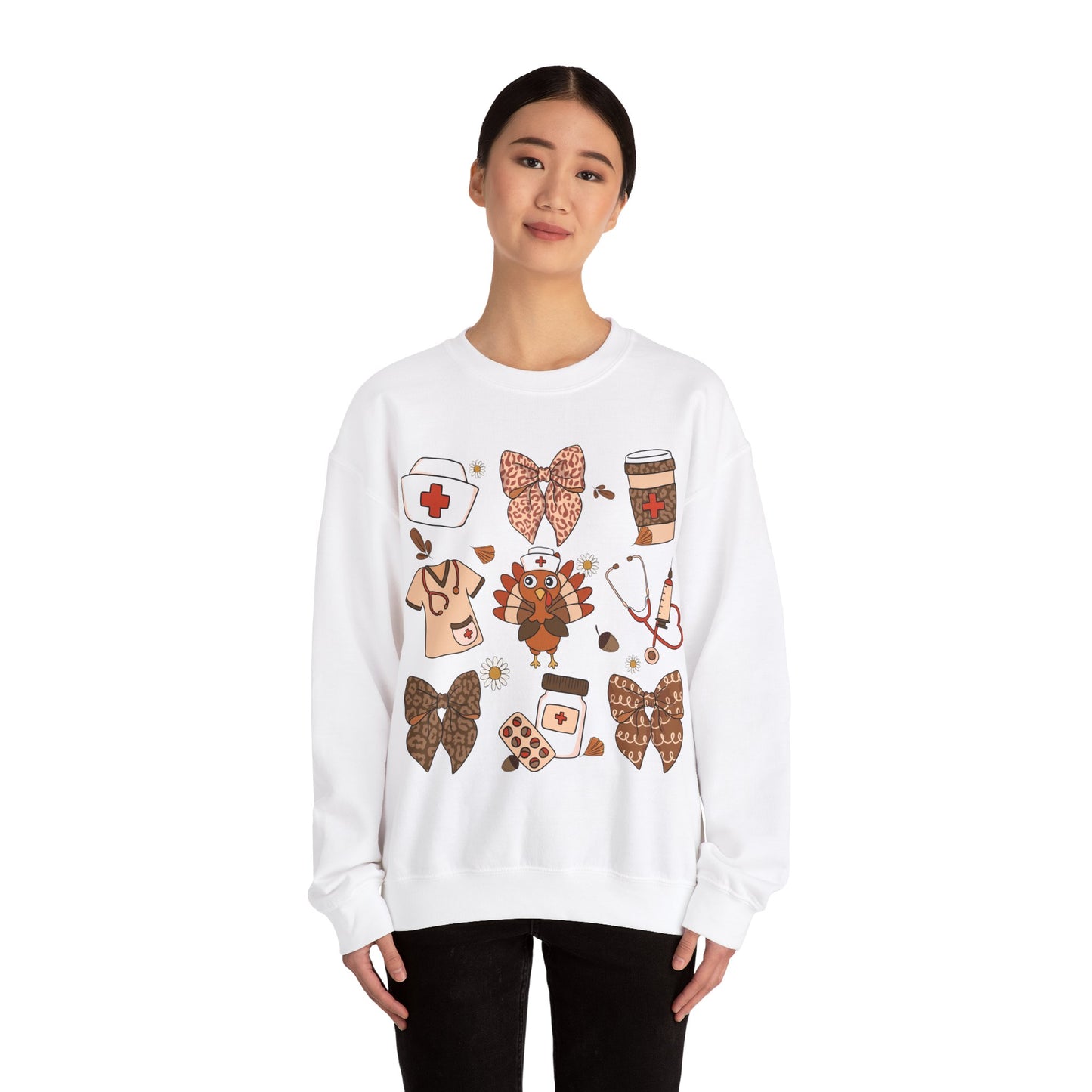 Nurse Turkey Heavy Blend™ Crewneck Sweatshirt