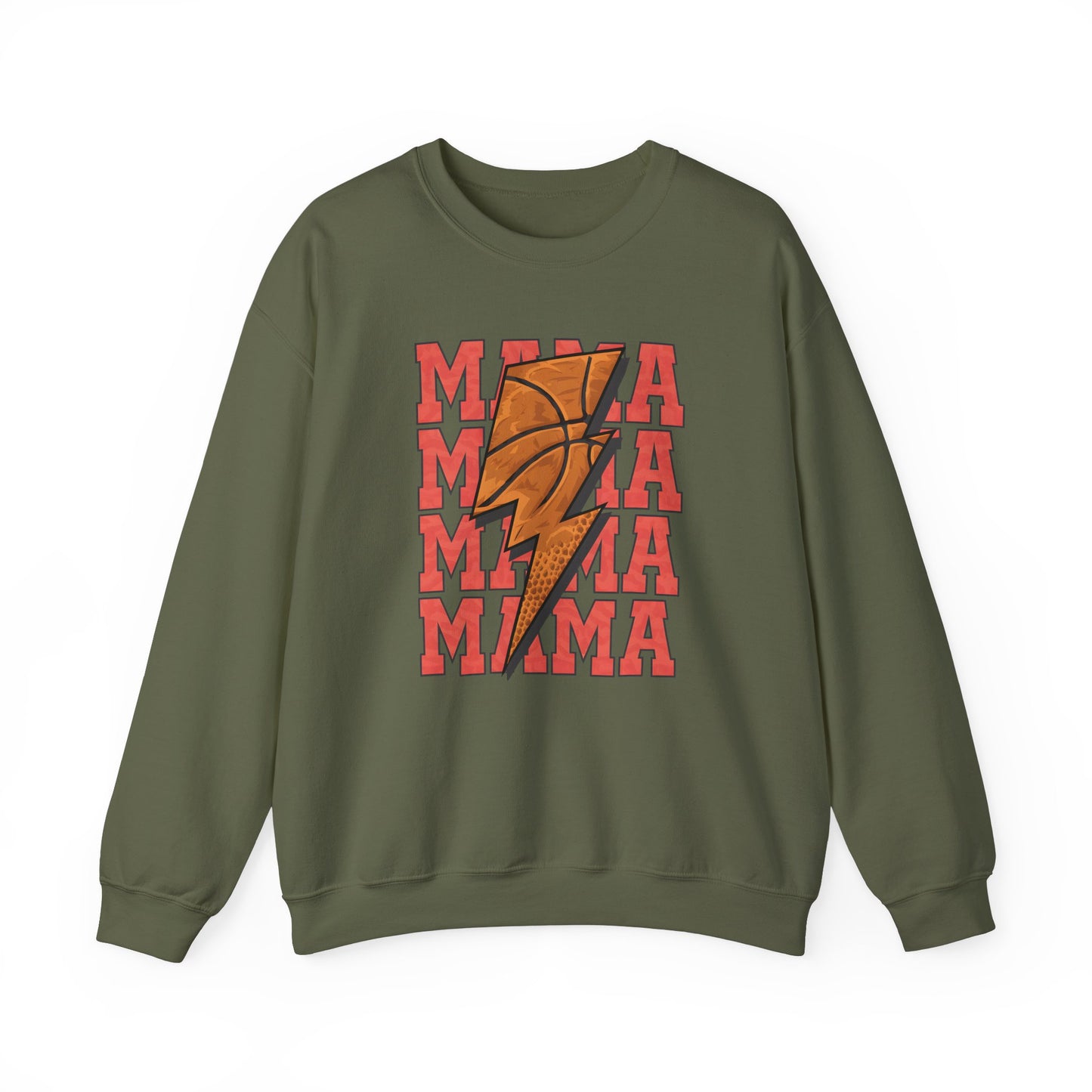 Stacked Basketball Mama Heavy Blend™ Crewneck Sweatshirt