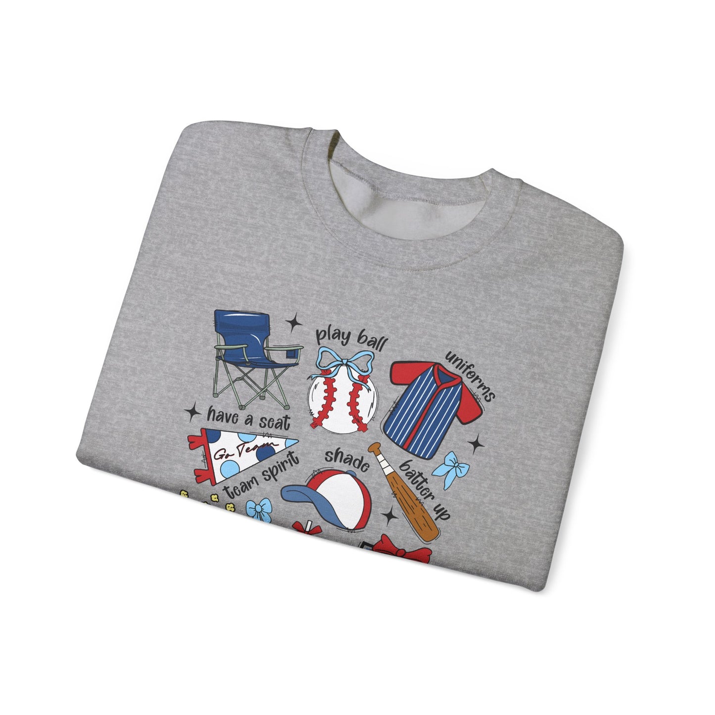 Game Day Essentials Baseball Heavy Blend™ Crewneck Sweatshirt