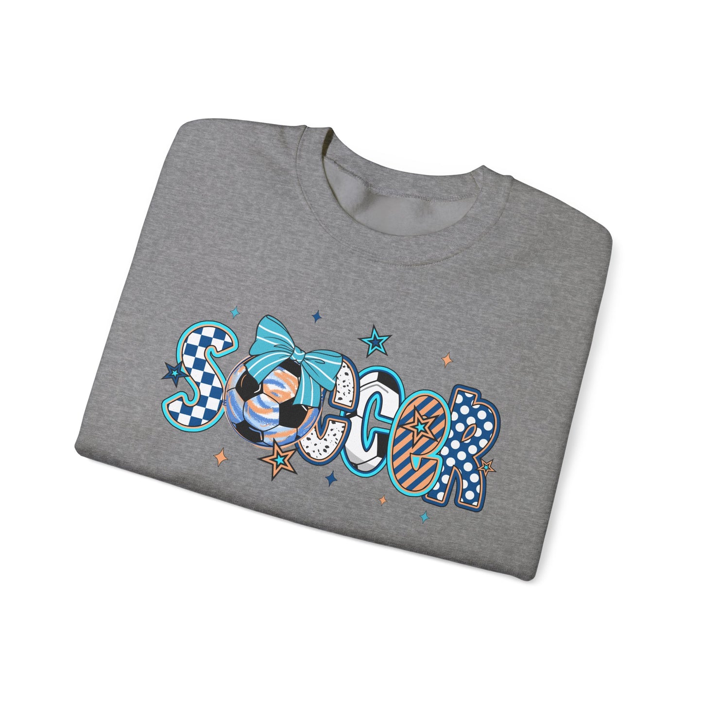 Doodle Soccer Heavy Blend™ Crewneck Sweatshirt