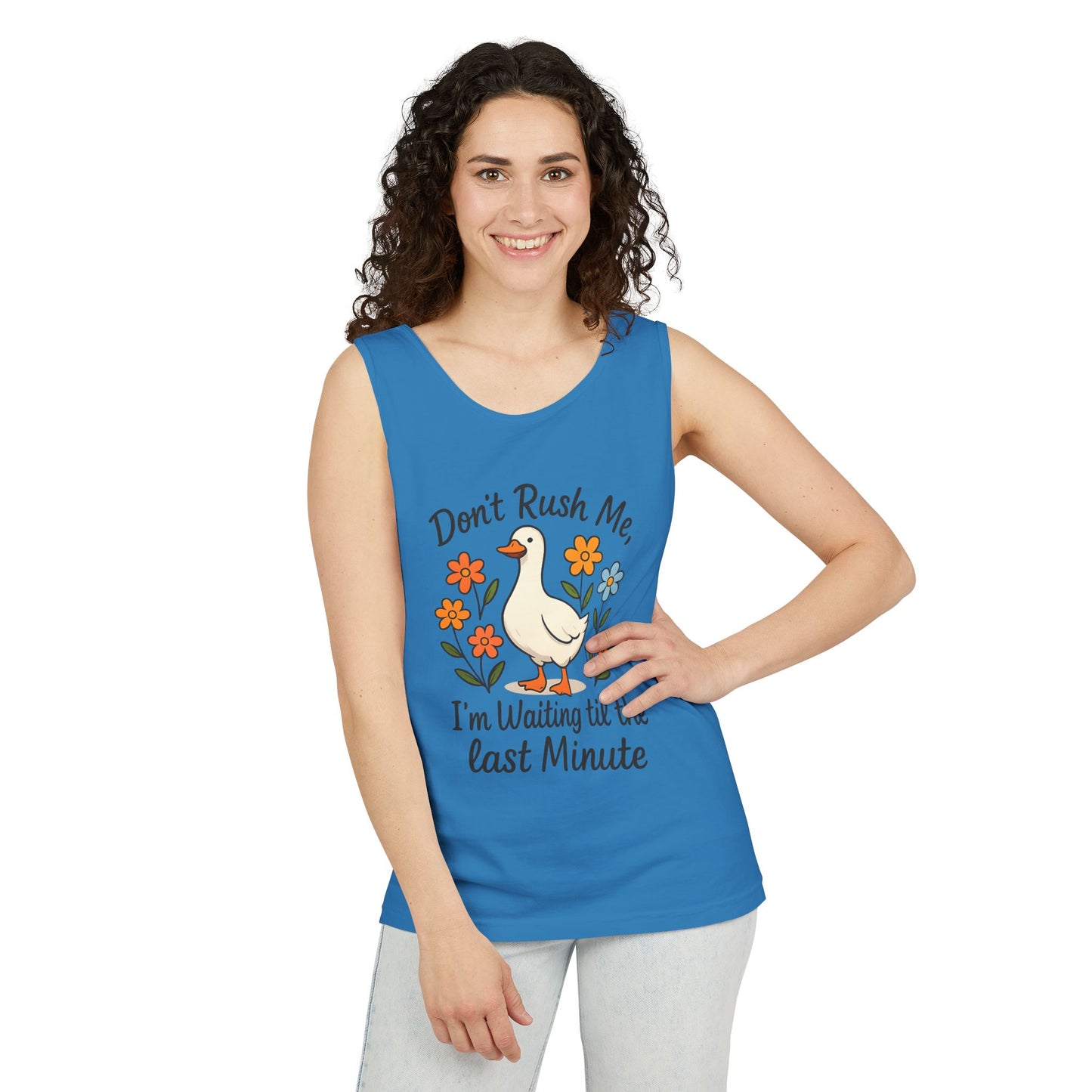 Dot Rush Me  Garment-Dyed Tank Top