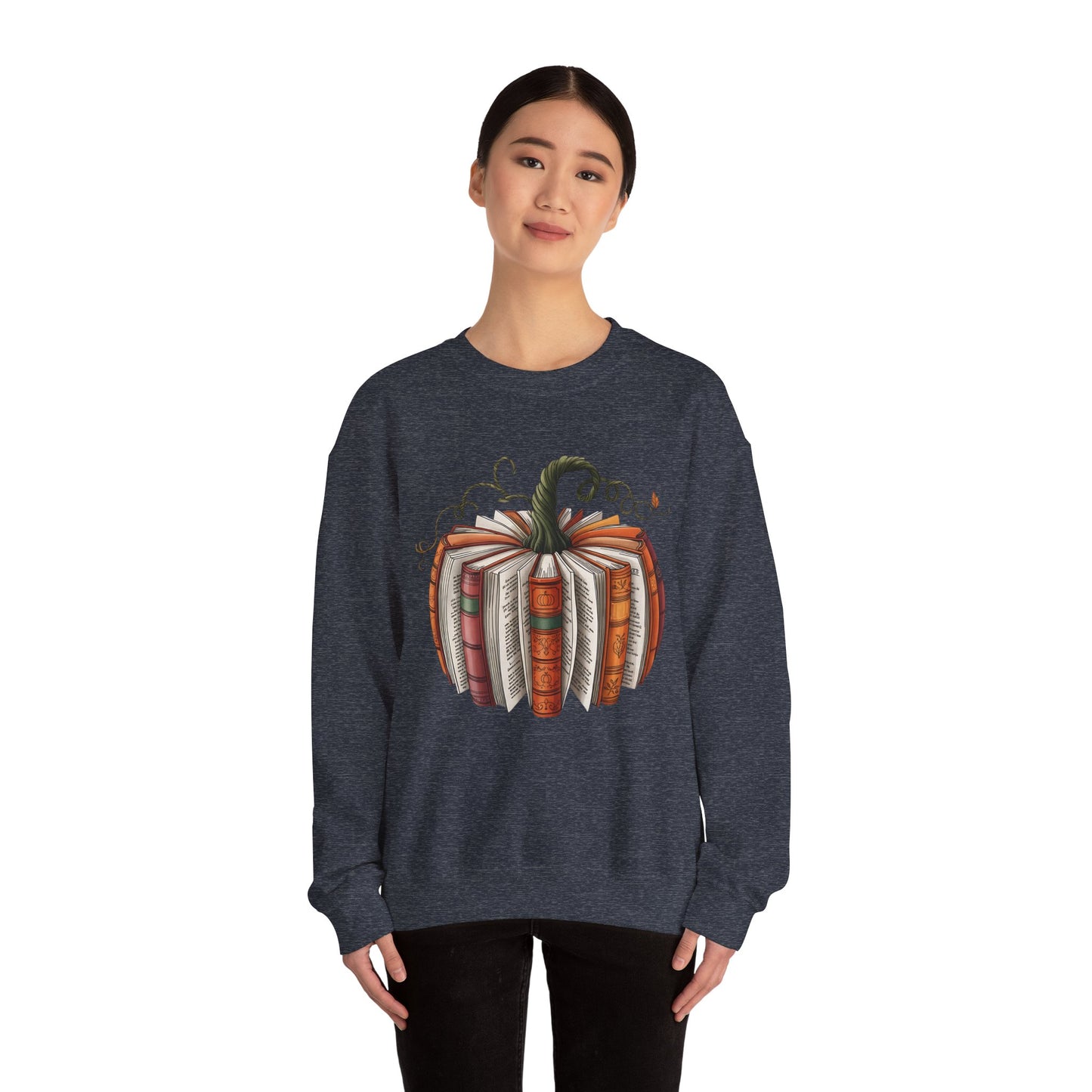 Book Pumpkin Heavy Blend™ Crewneck Sweatshirt