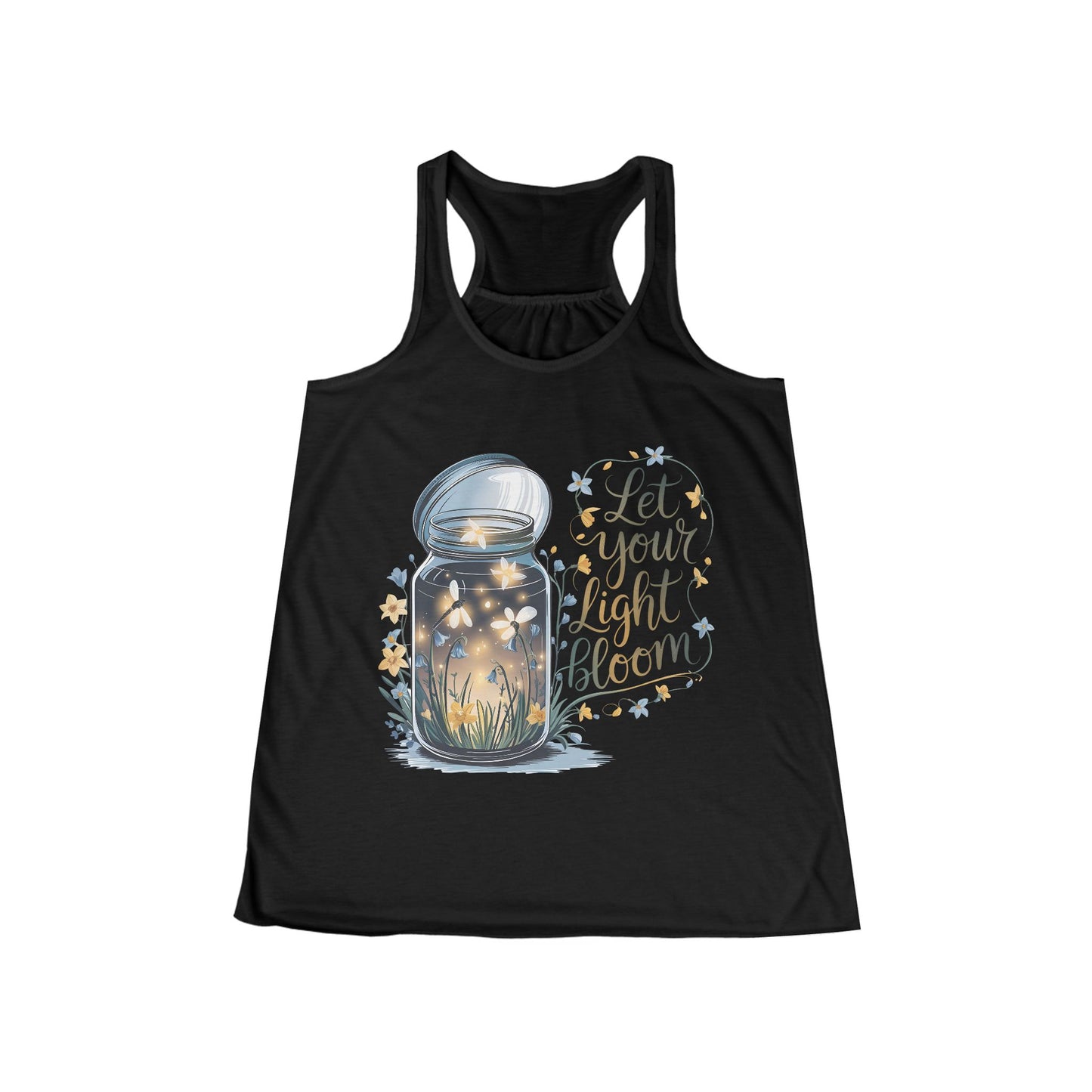 Let Your Light Bloom Women's Flowy Racerback Tank