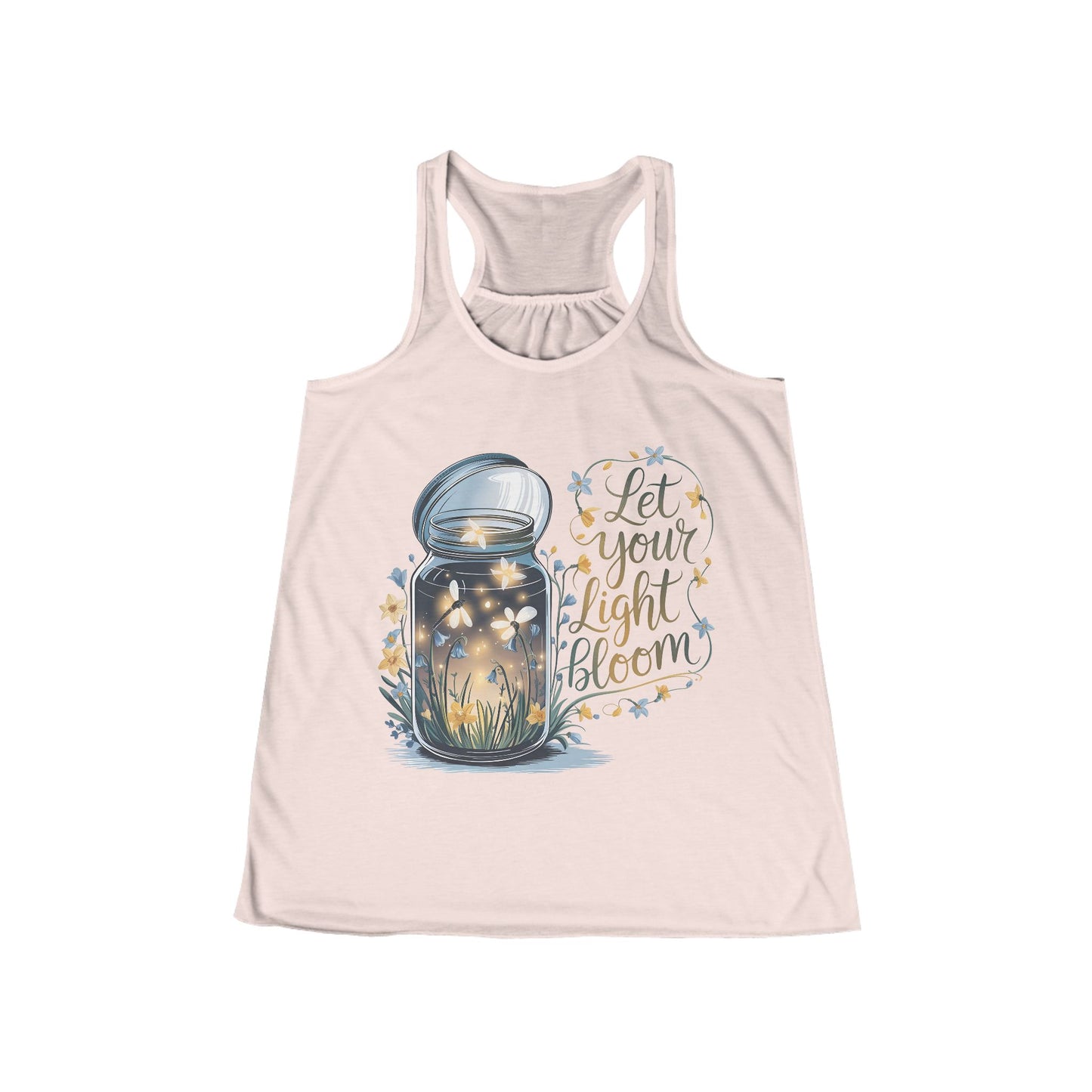 Let Your Light Bloom Women's Flowy Racerback Tank