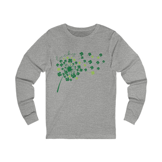 Lucky Wish Flower Jersey Long Sleeve Tee