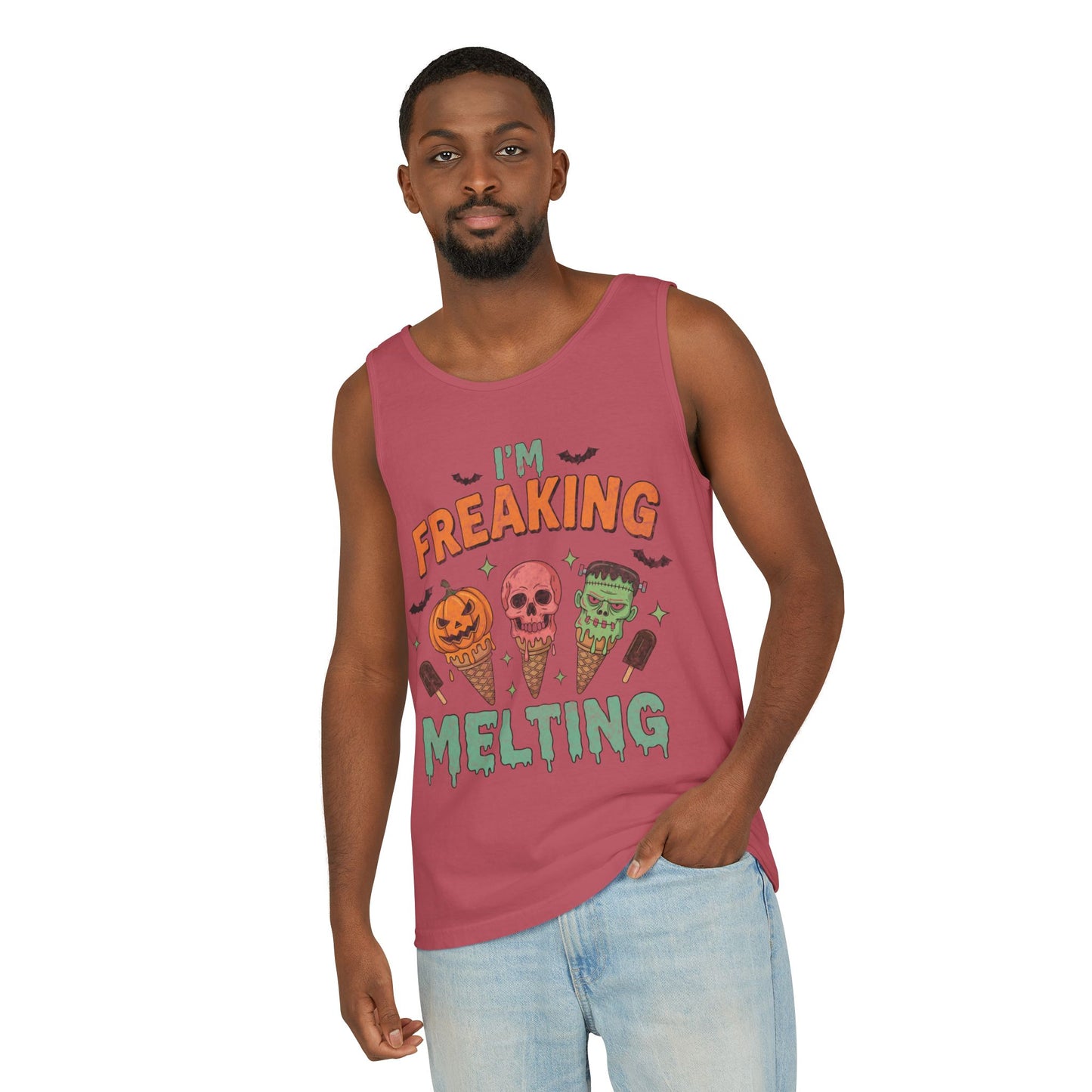 Im Freaking Melting Garment-Dyed Tank Top