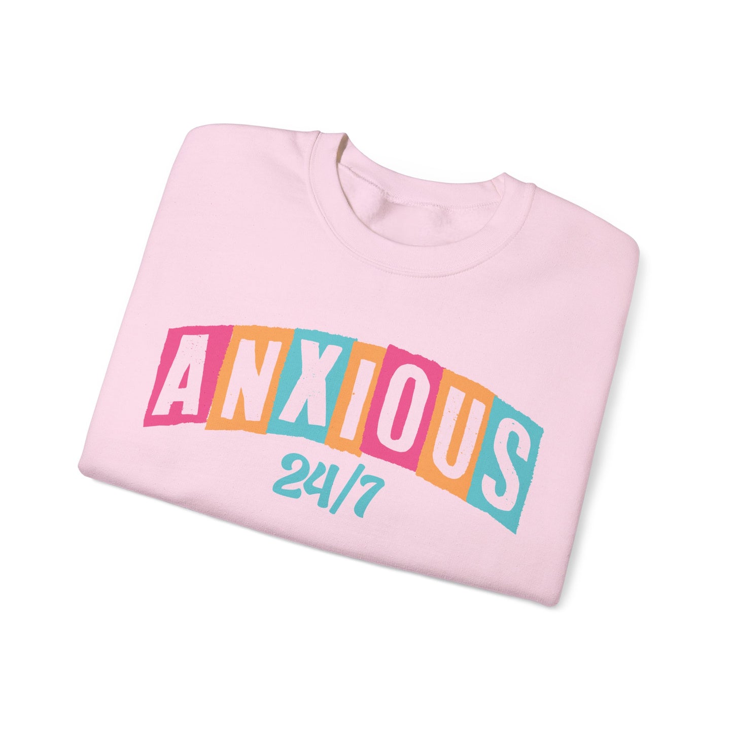Anxious 24/7 Heavy Blend™ Crewneck Sweatshirt