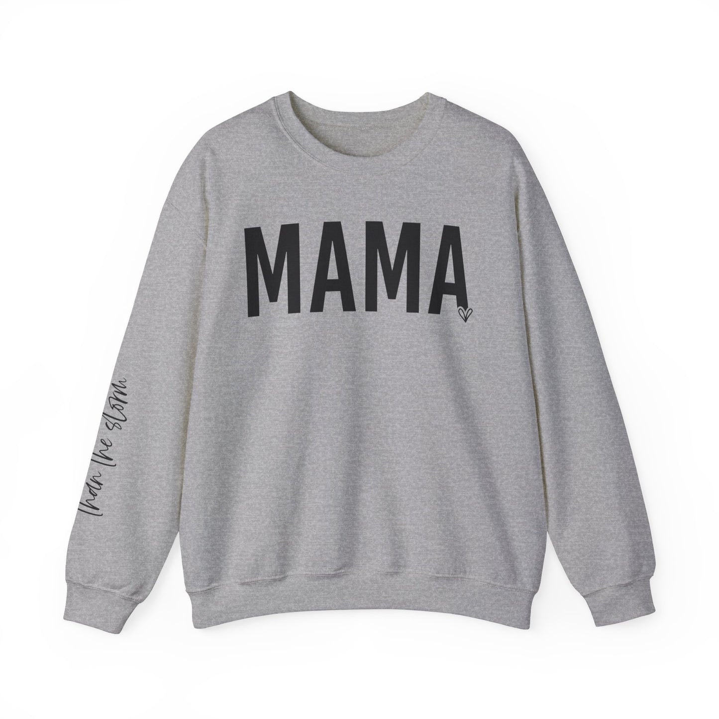 Mama Stronger Than The Storm Sleeve Heavy Blend™ Crewneck Sweatshirt
