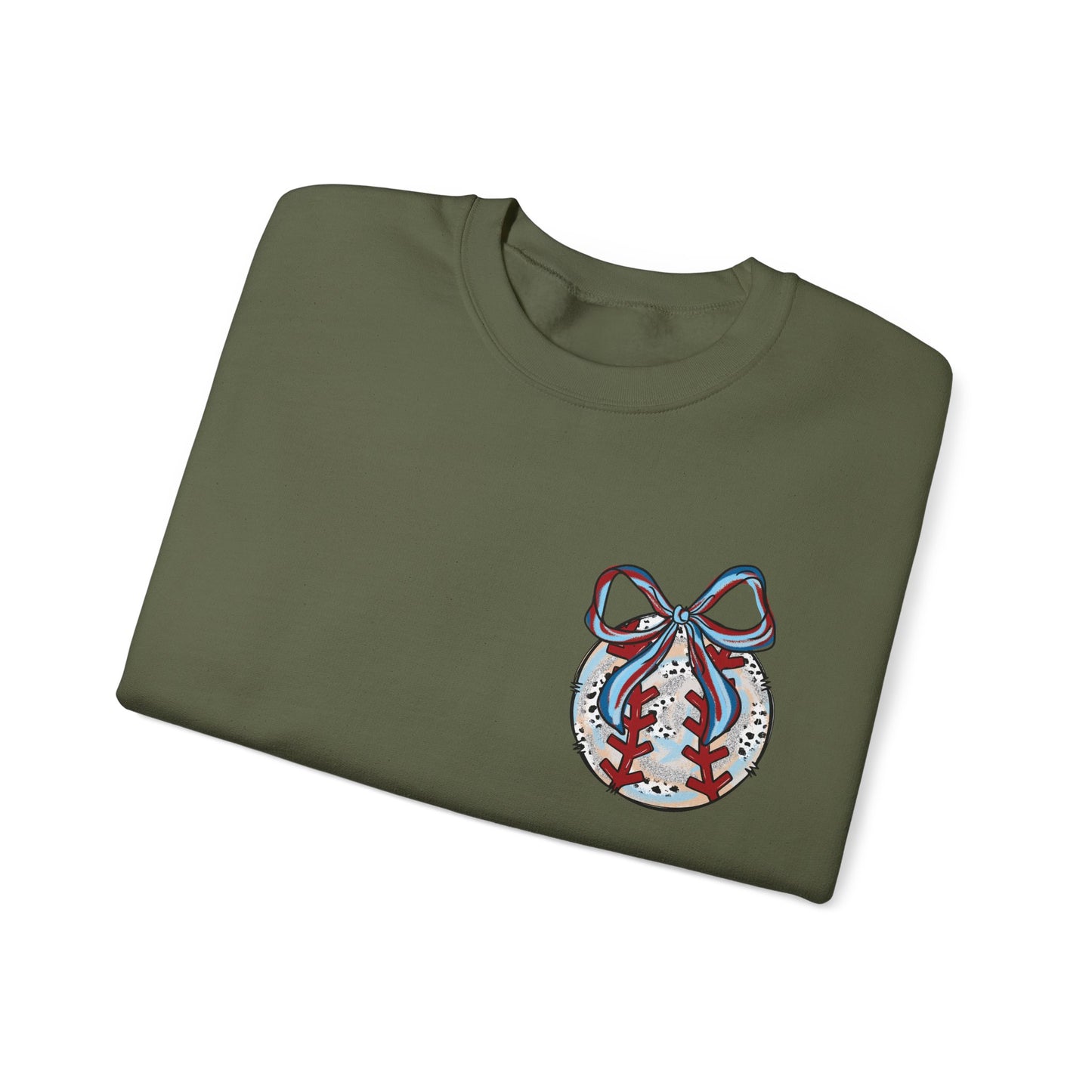 Doodle Baseball Pocket Heavy Blend™ Crewneck Sweatshirt