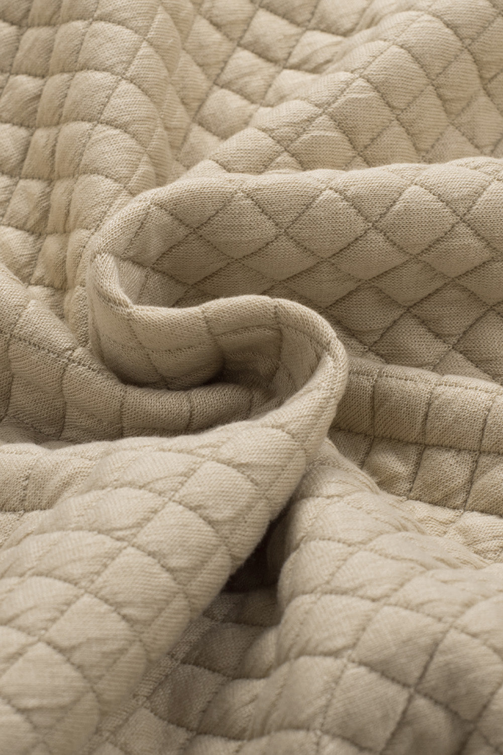 Gray Plus Size Quilted Pattern Shacket