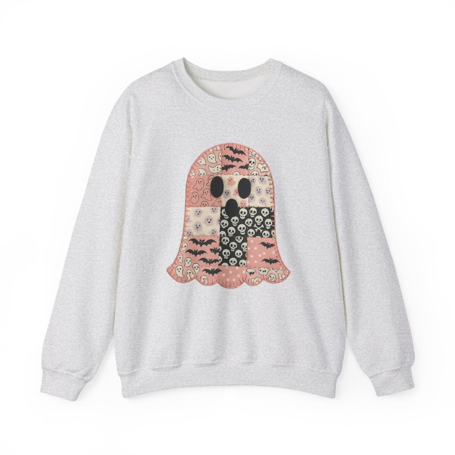 Patchwork Ghost Heavy Blend™ Crewneck Sweatshirt