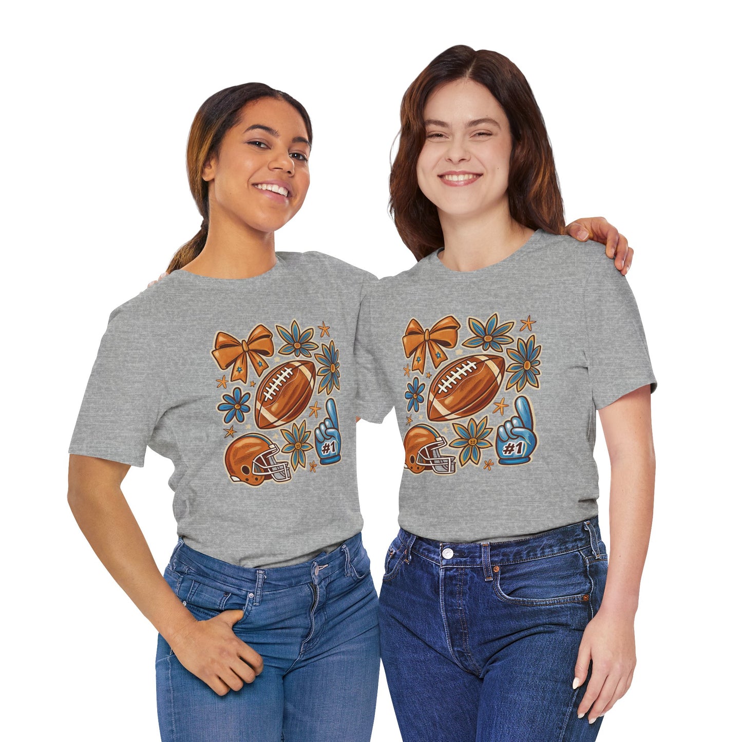 Fall Football Vibes Jersey Short Sleeve Tee