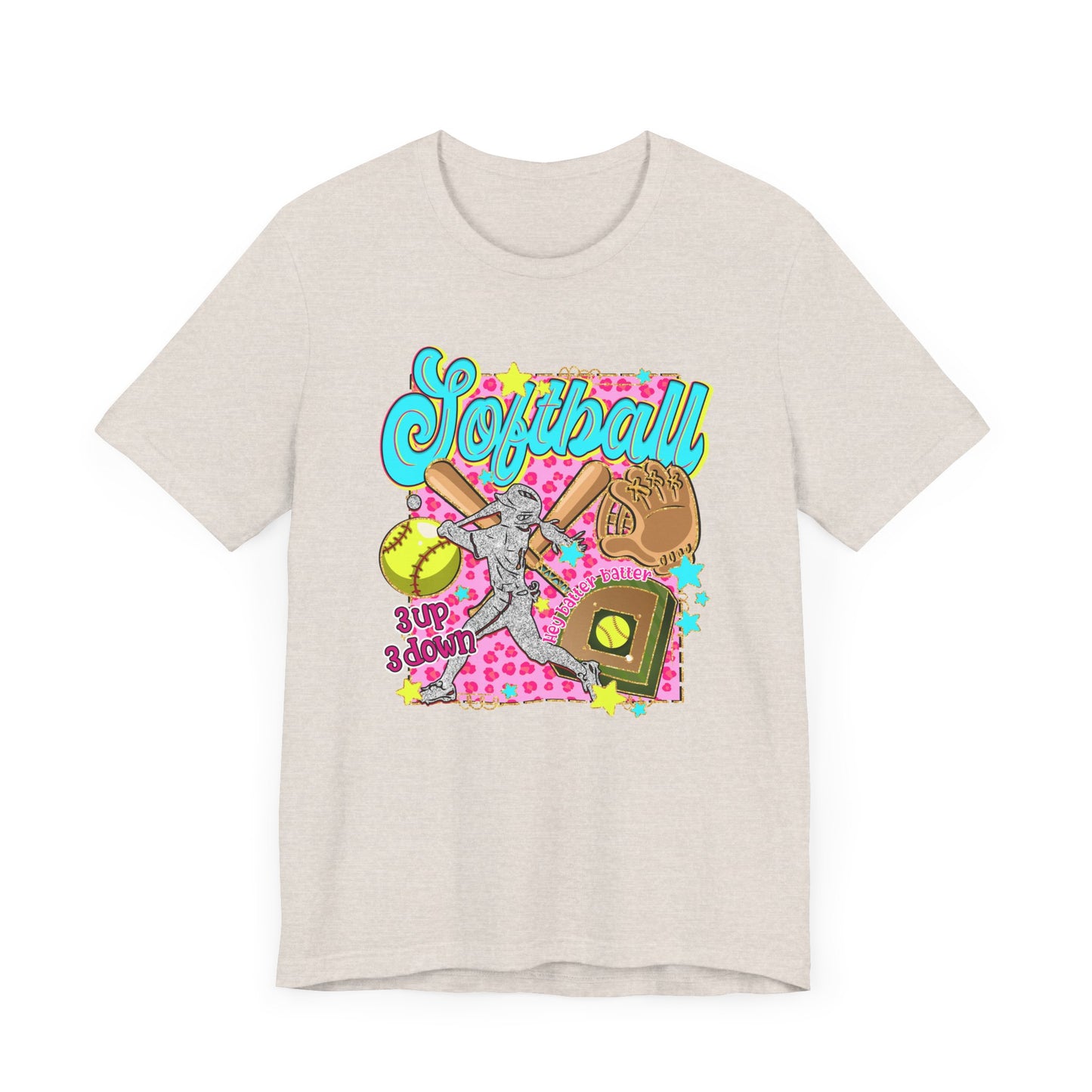 Retro Softball Jersey Short Sleeve Tee
