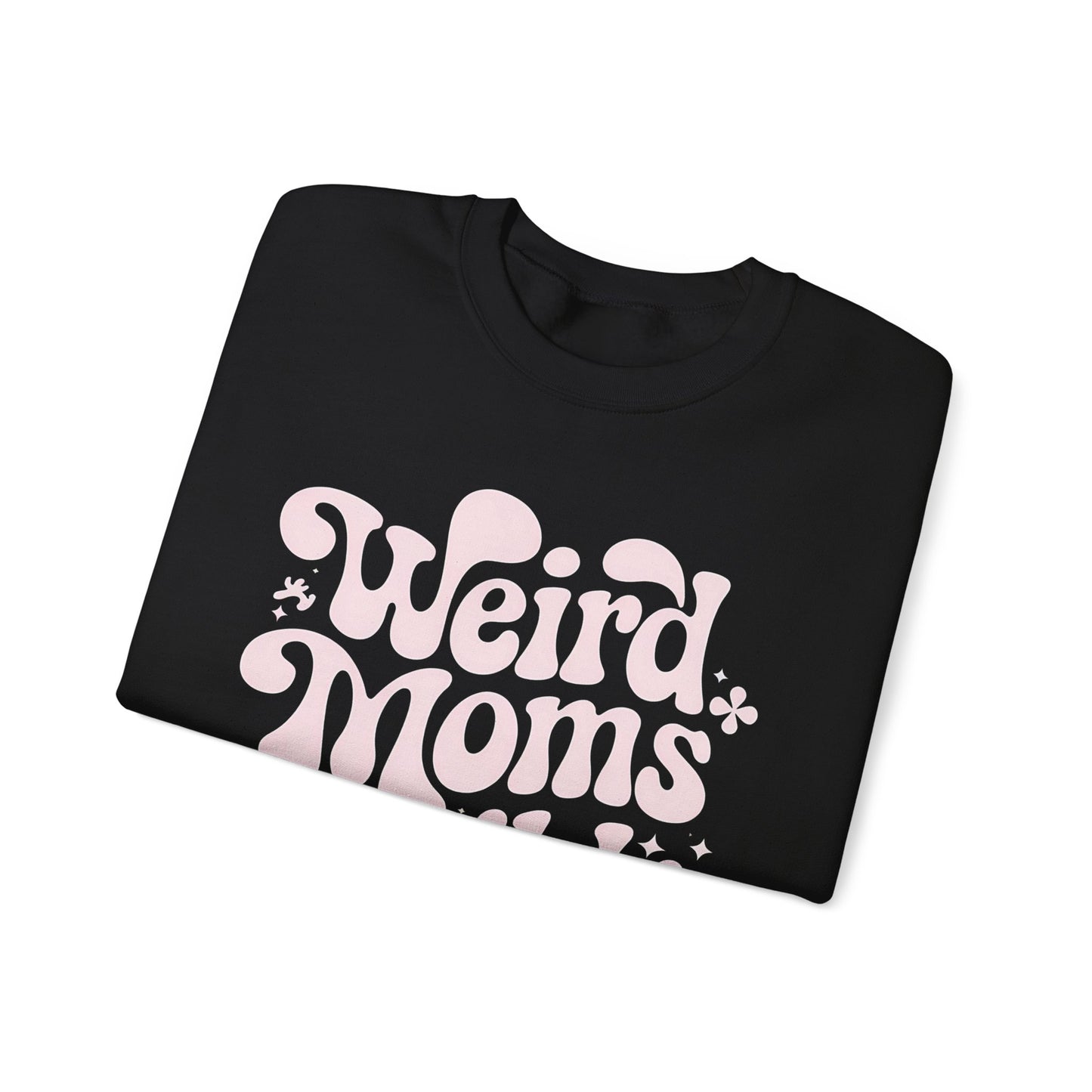 Weird Moms Build Character Heavy Blend™ Crewneck Sweatshirt