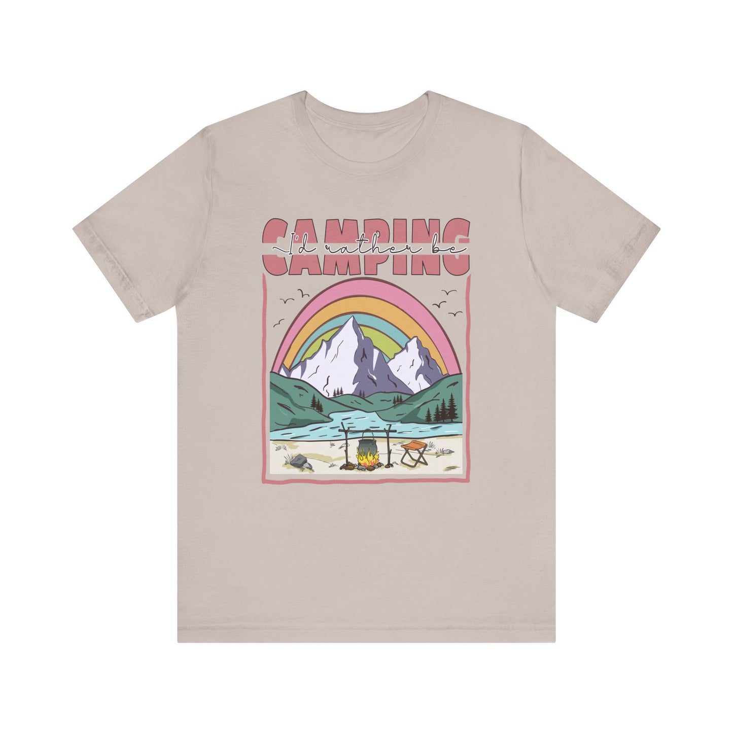 I’d Rather Be Camping Jersey Short Sleeve Tee