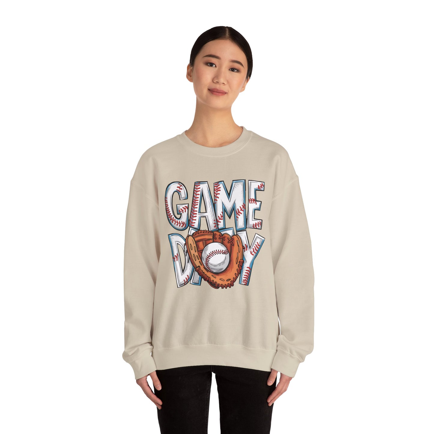 Baseball Game Day Heavy Blend™ Crewneck Sweatshirt