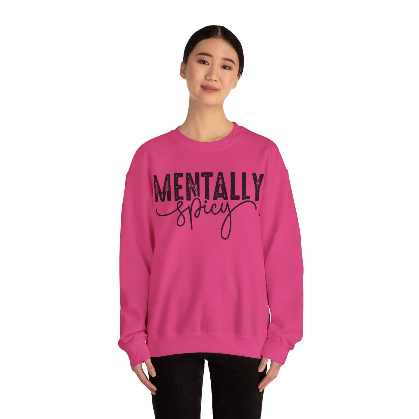Mentally Spicy Heavy Blend™ Crewneck Sweatshirt